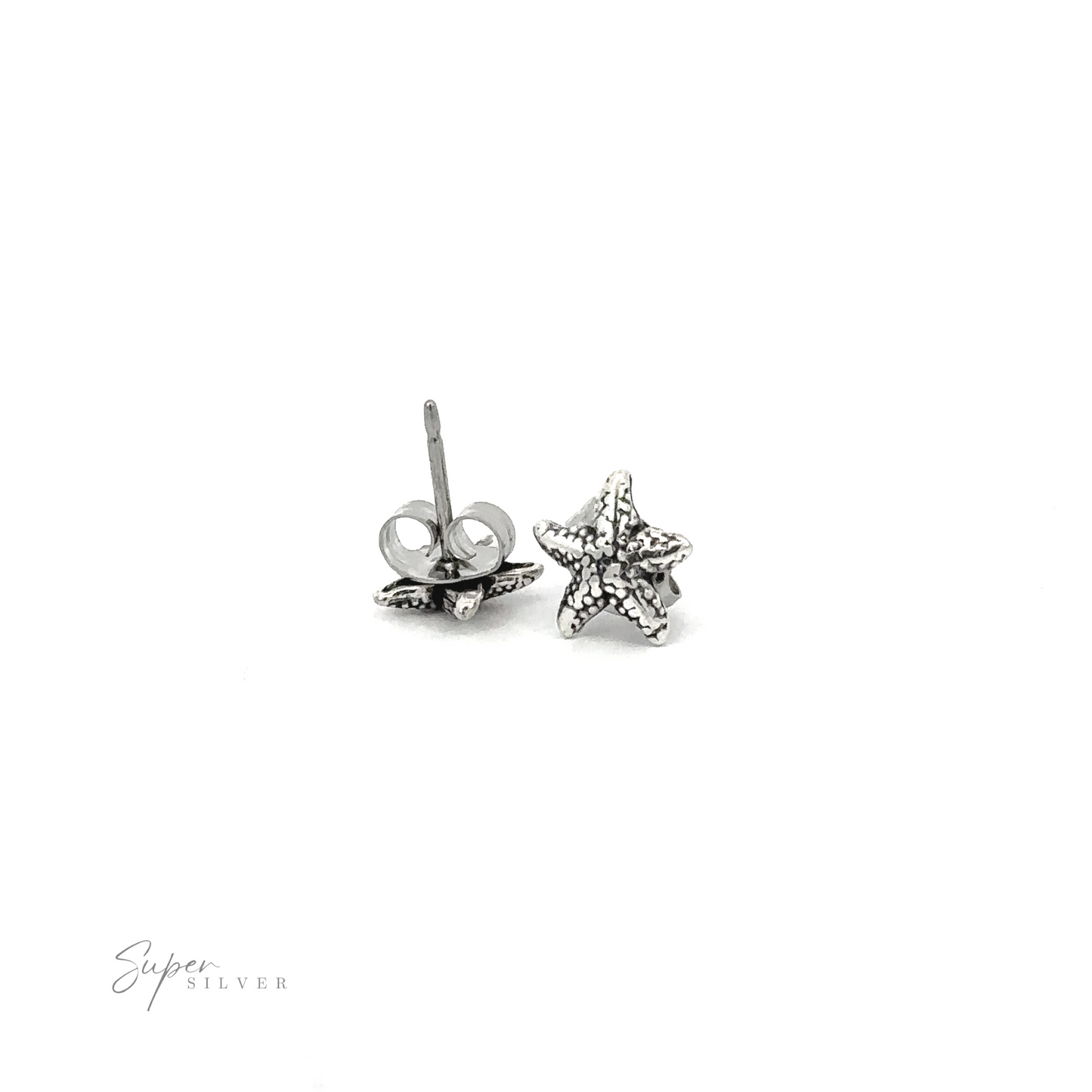 A pair of Star Fish Studs on a white background, perfect for coastal living and beach shores.
