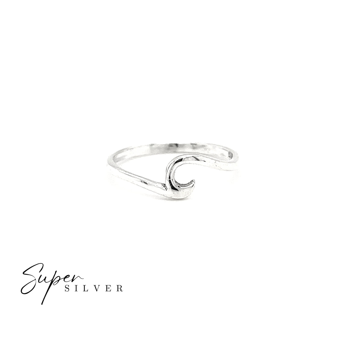 Anneau ondulé en fil fin