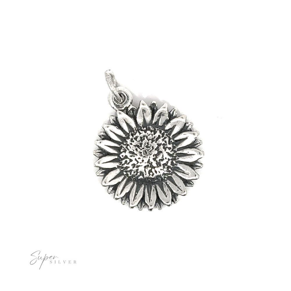 A Daisy Flower Charm on a white background.