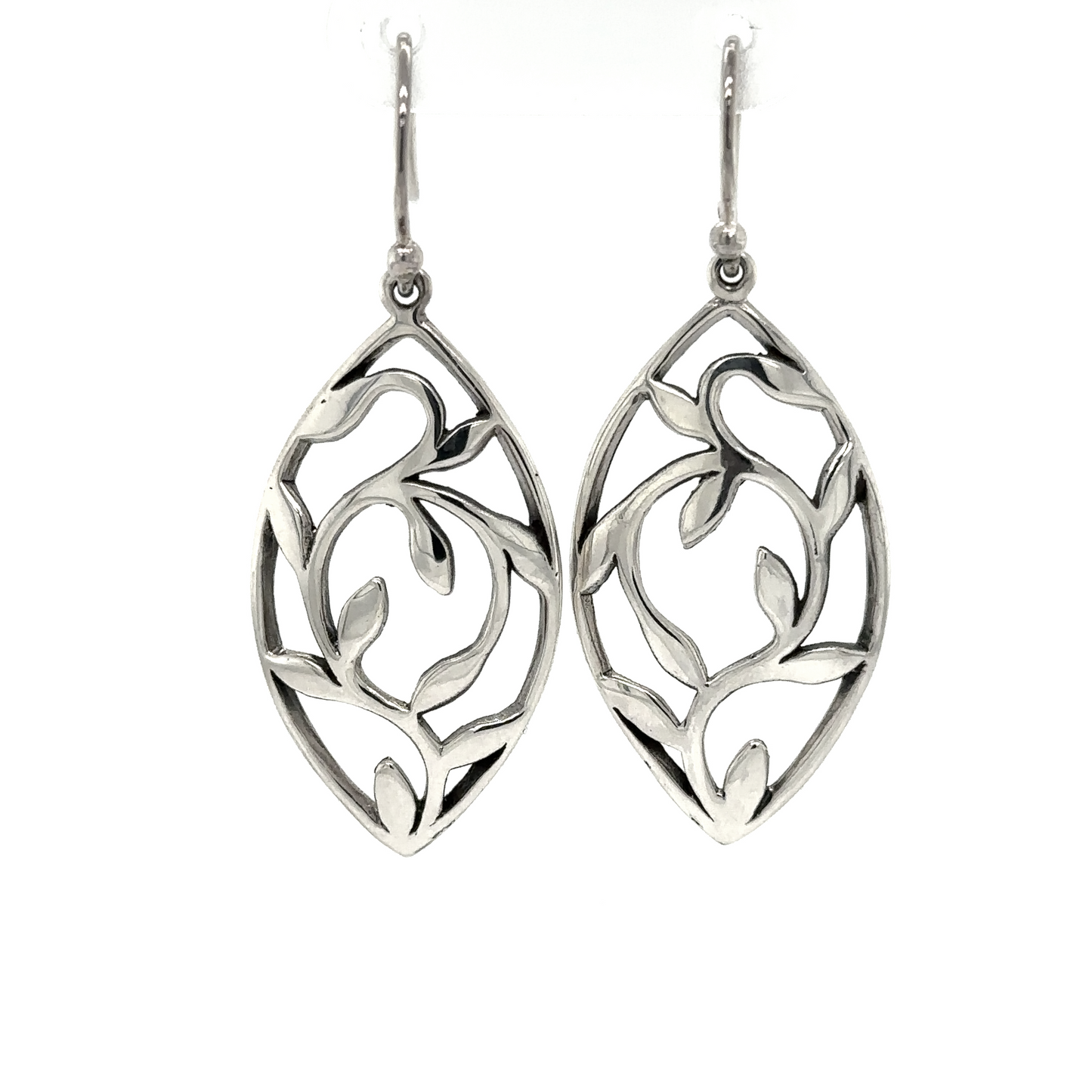 
                  
                    Marquise Shaped Earrings with Leaves
                  
                