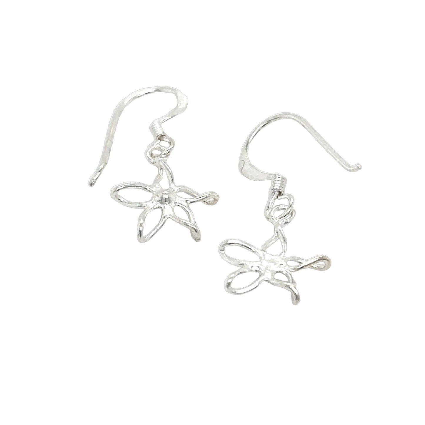 
                  
                    These lightweight Super Silver Tiny Open Flower earrings feature a delicate flower design.
                  
                
