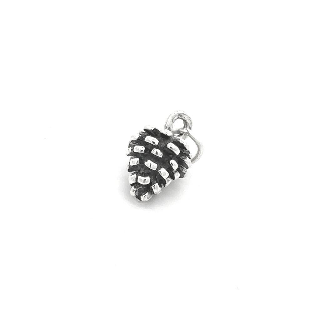 
                  
                    Introducing the Pinecone Pendant: a small charm with a metallic finish set against a plain white background, perfect for nature lovers.
                  
                