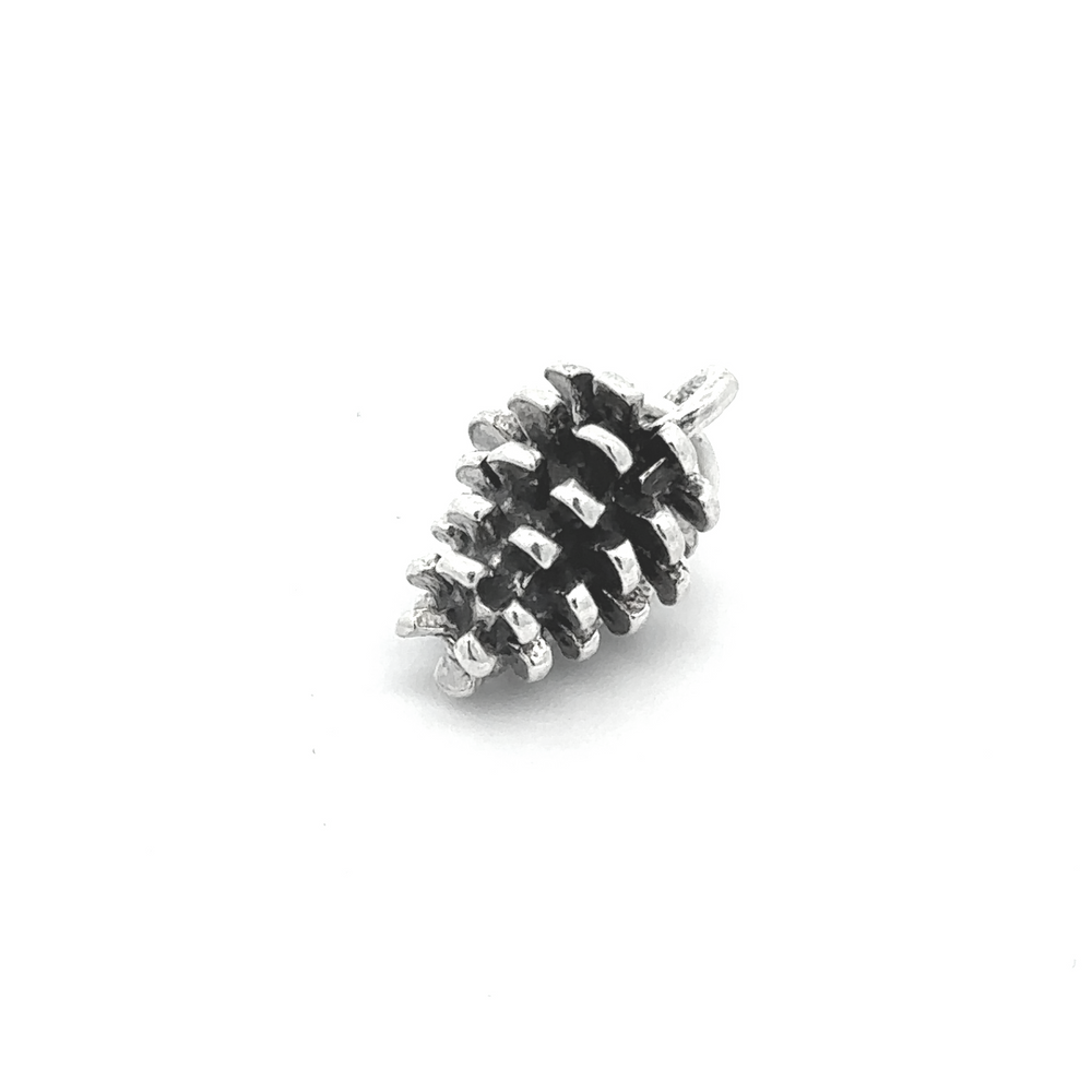 
                  
                    A sterling silver Pinecone Pendant set against a white background, ideal for nature enthusiasts.
                  
                