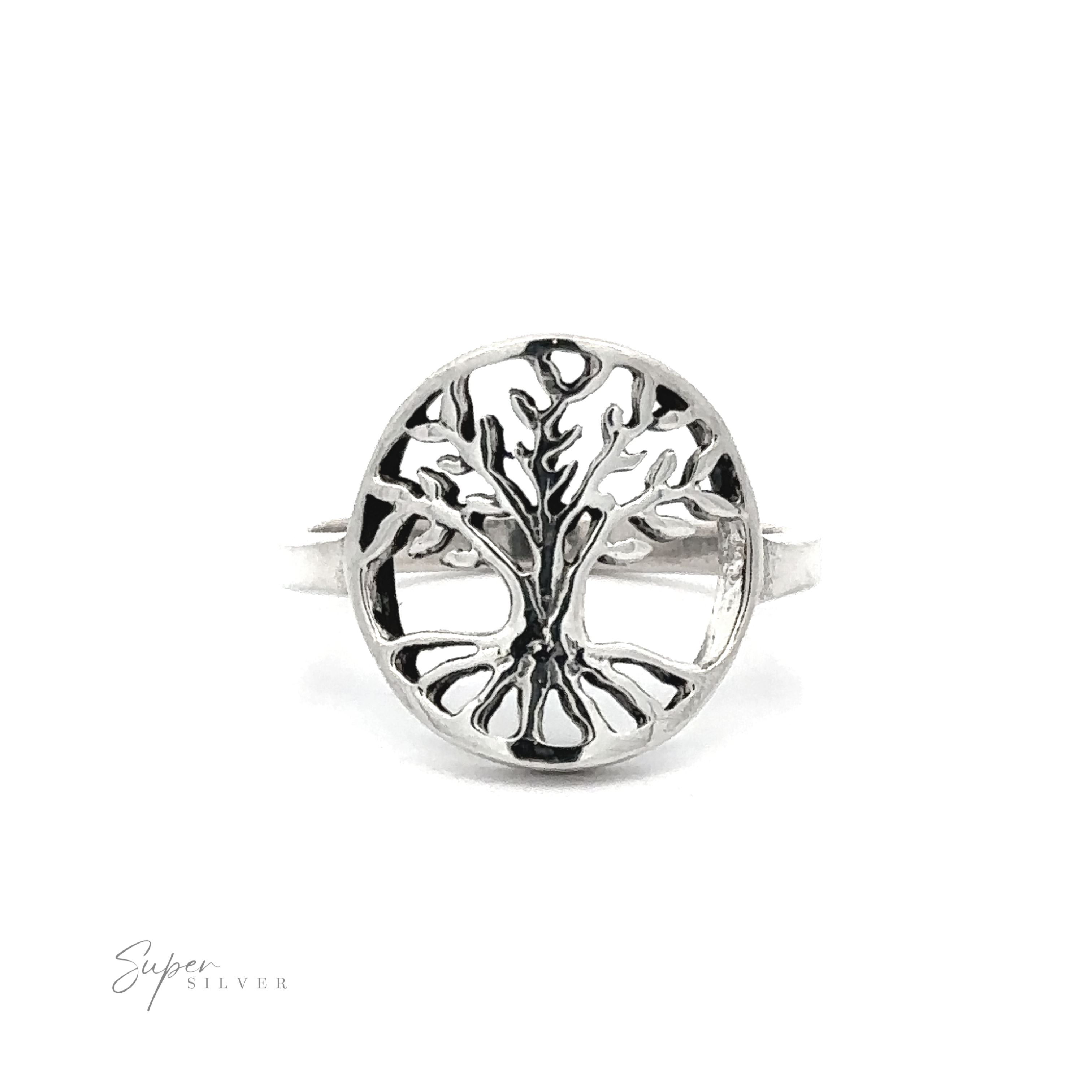 Sterling Silver Tree of Life Ring.