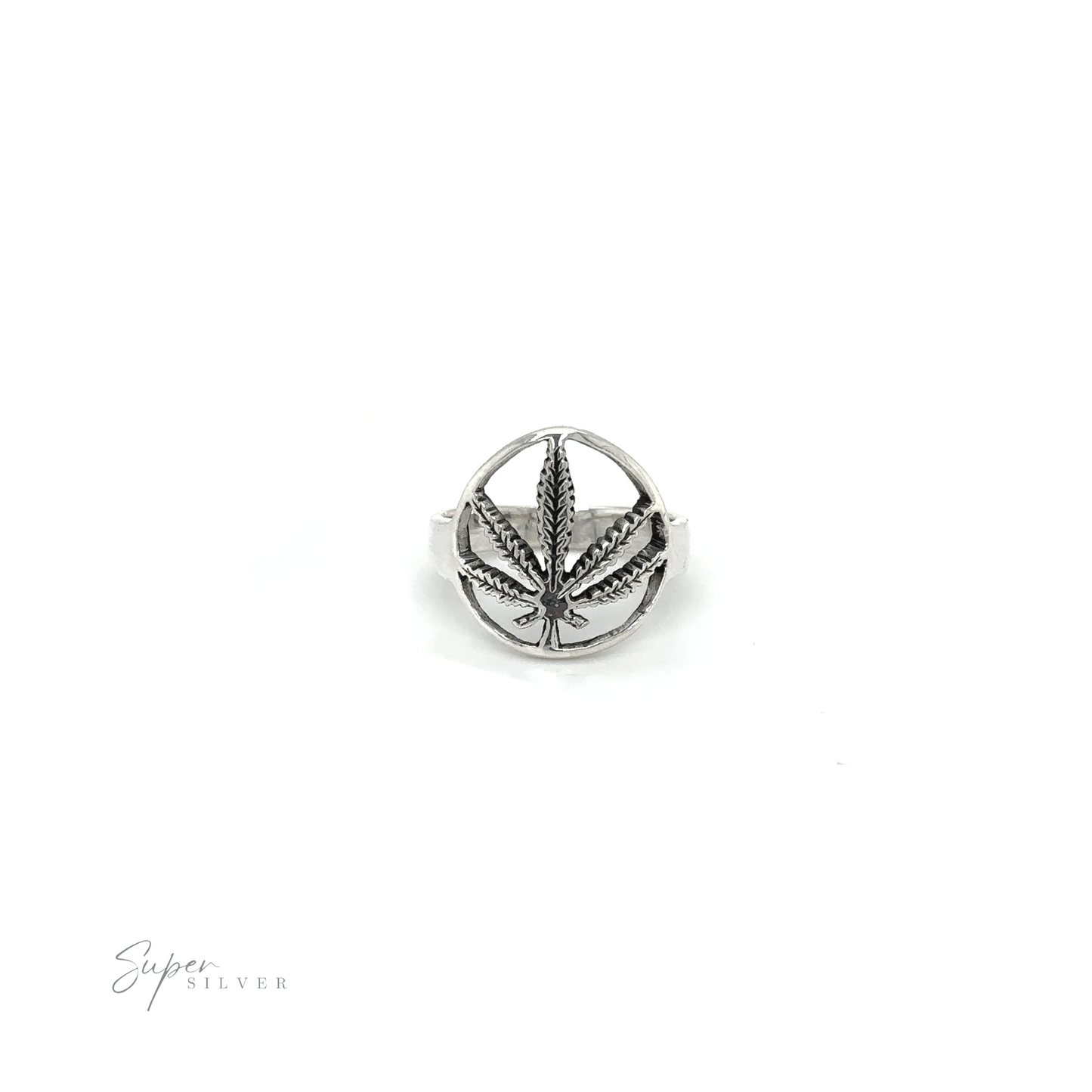 
                  
                    Embrace the flower power era with this stylish Outlined Mary Jane Leaf Ring. Infused with stoner vibes, this silver ring showcases a prominent marijuana leaf design. Perfect for those seeking a symbol of cannabis.
                  
                