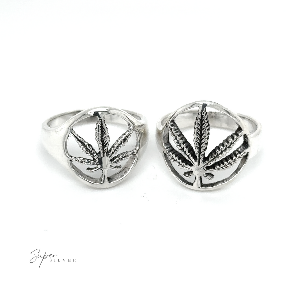 
                  
                    Embrace the stoner vibes with our new Outlined Mary Jane Leaf Rings. Inspired by the flower power era, this trendy accessory features two silver rings adorned with marijuana leaves.
                  
                