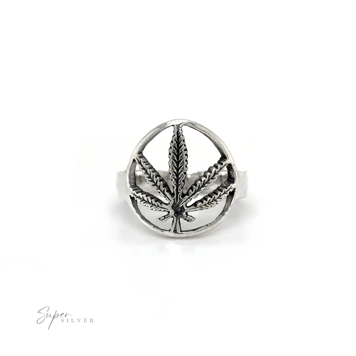 
                  
                    Embrace the flower power era with this Outlined Mary Jane Leaf Ring, radiating stoner vibes. Crafted in durable silver, this ring showcases a prominent marijuana leaf design, making it a stylish statement.
                  
                