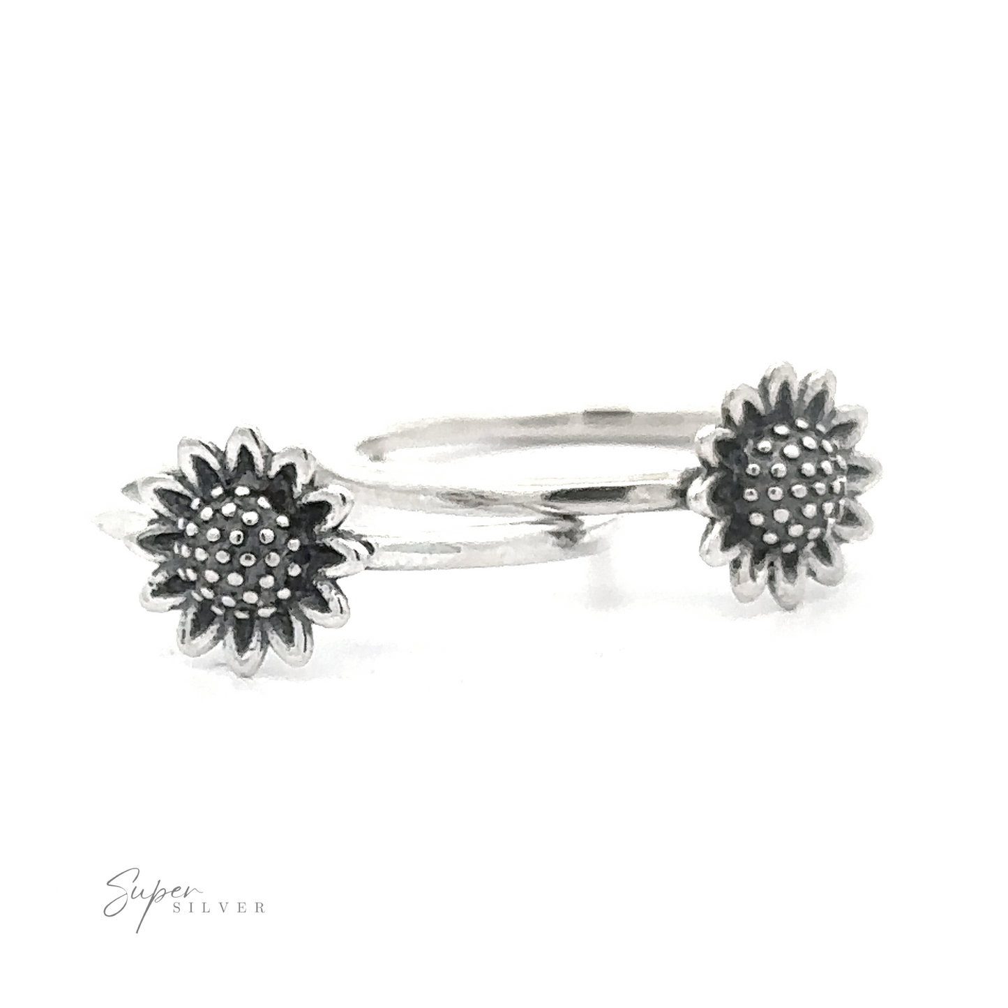 Sunflower Ring on a white background.