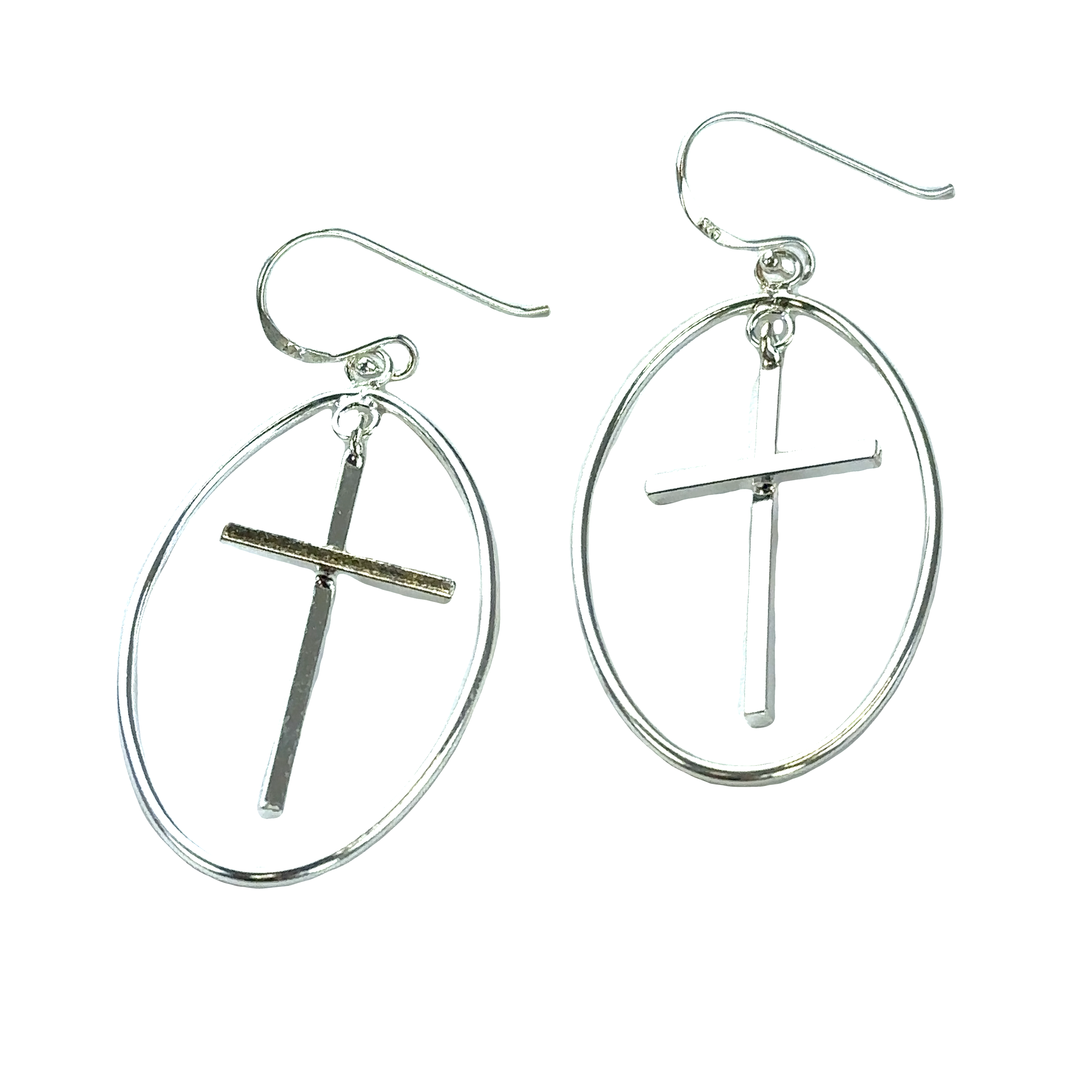 Susan Shaw Open Cross Cut Out Earrings