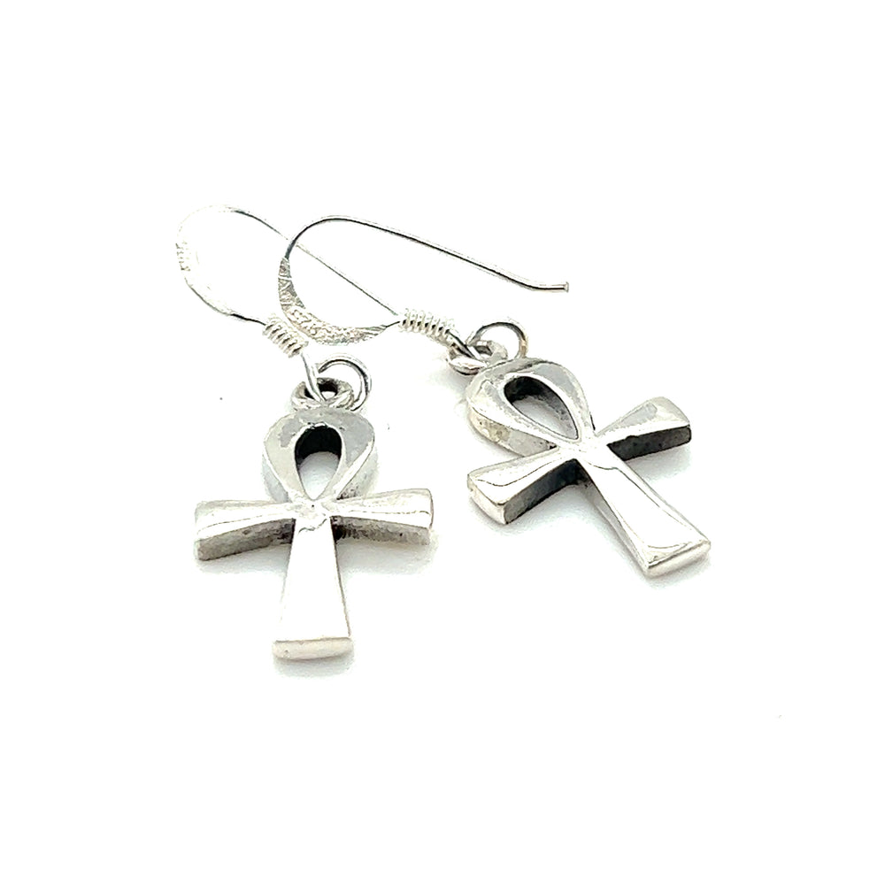 
                  
                    Simple Ankh earrings inspired by Egyptian culture, symbolizing the eternal cycle.
                  
                