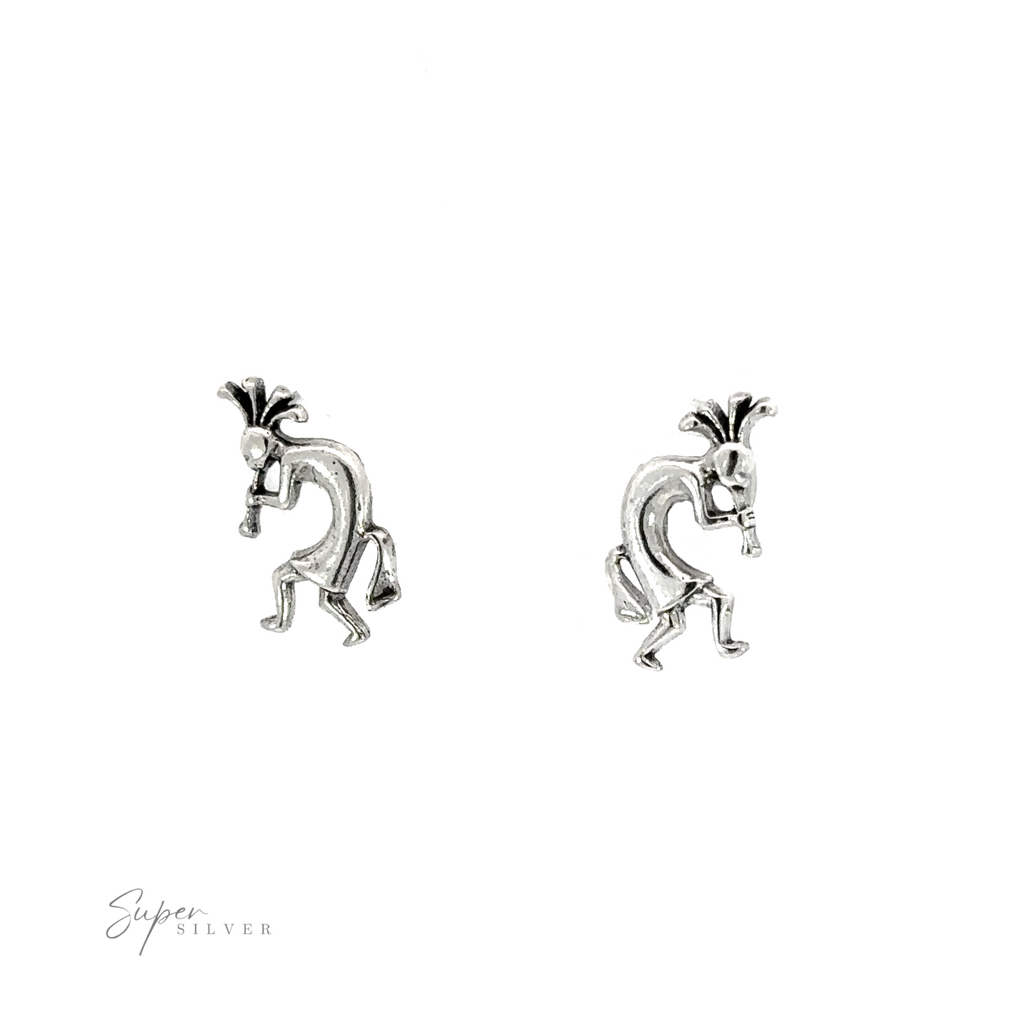 A meaningful accessory featuring Kokopelli Studs made of .925 sterling silver.