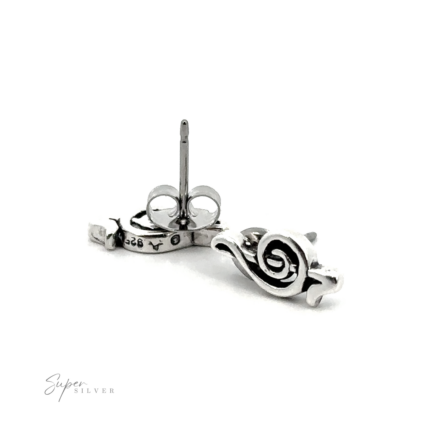 A pair of Treble Clef Studs, perfect for music lovers.
