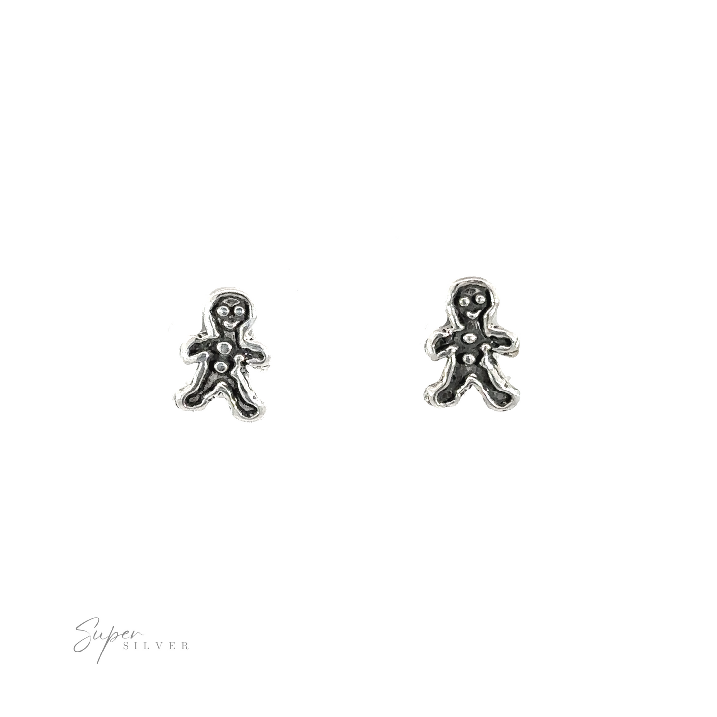 
                  
                    Add some holiday spirit to your festive attire with these Gingerbread Man Studs. These silver earrings feature the Gingerbread Man Studs design.
                  
                