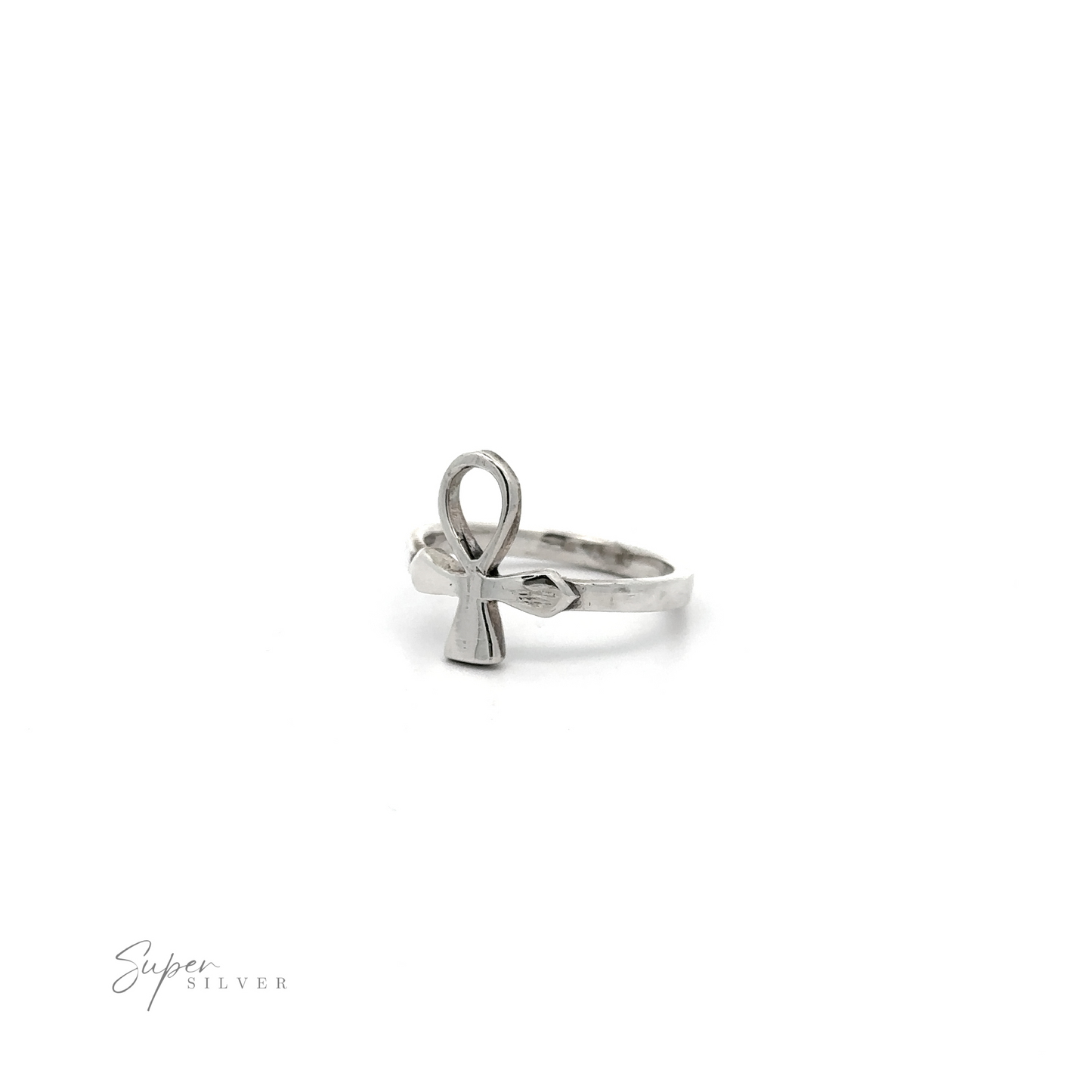 
                  
                    Small Ankh Thin Band Ring made of .925 sterling silver.
                  
                