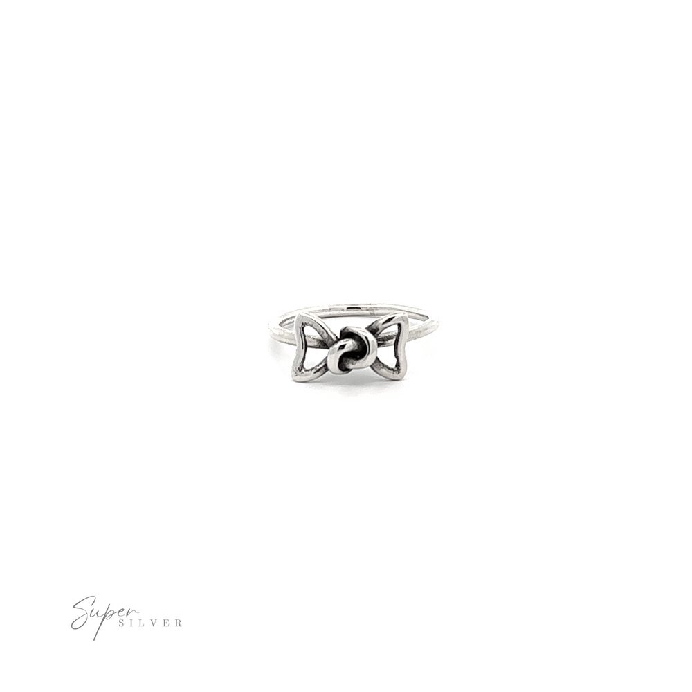 
                  
                    A Wire Bow Ring, a cute addition with a knotted center.
                  
                