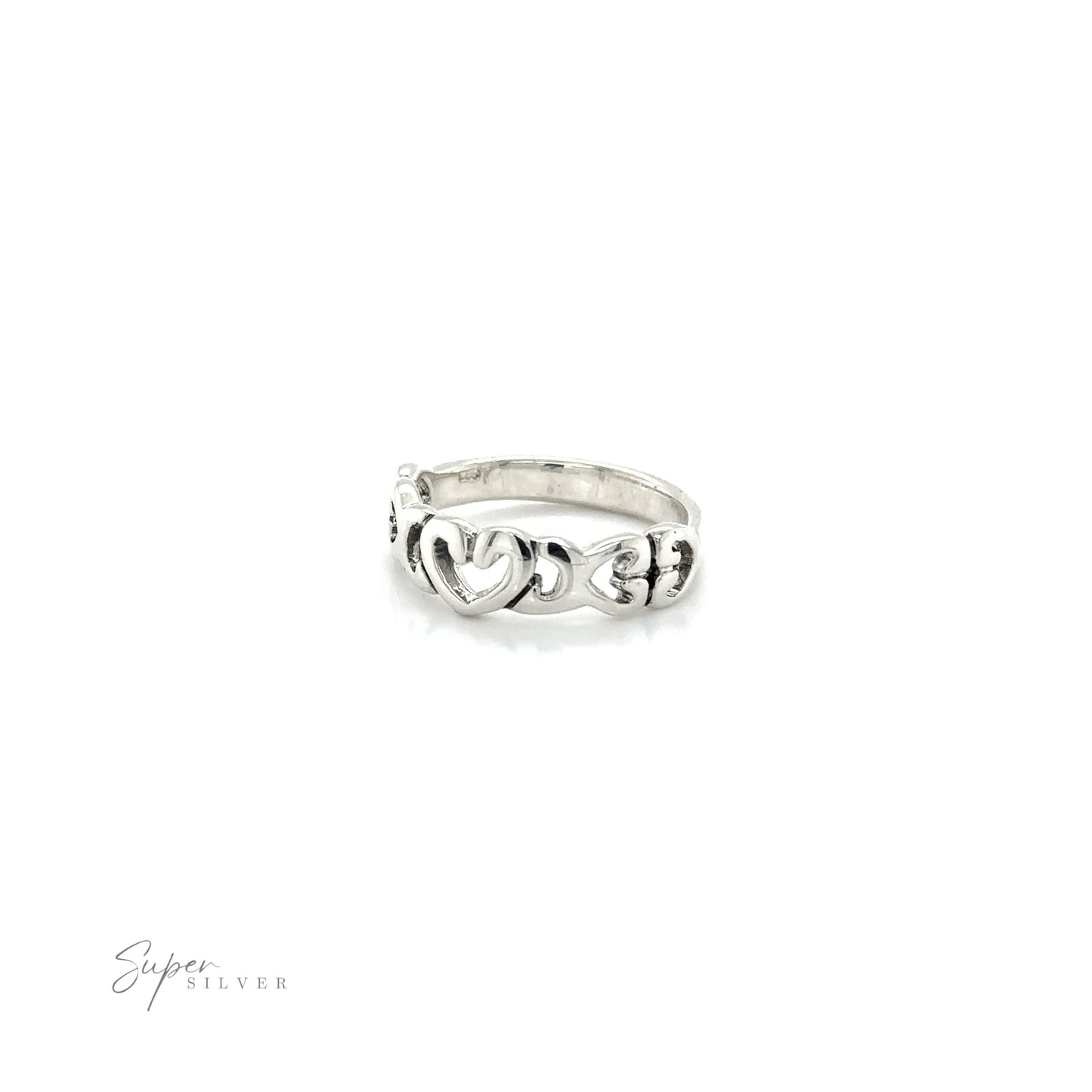 
                  
                    A minimalist Open Heart Band Ring symbolizing love with a heart design.
                  
                
