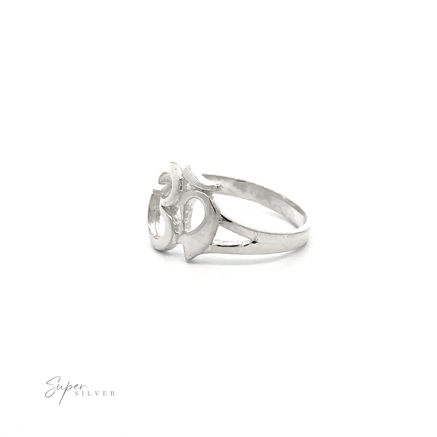 
                  
                    A silver split-shank Om Symbol Ring, a sacred Hindu icon.
                  
                