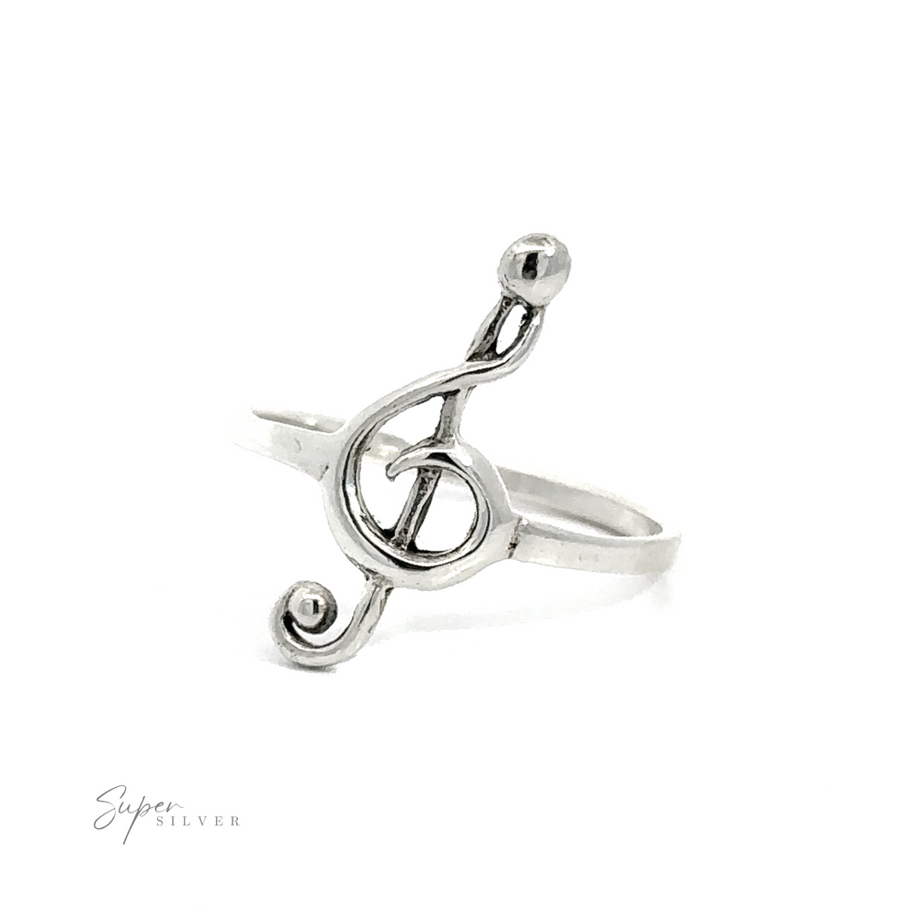 
                  
                    A Musical Treble Clef Ring, perfect as a gift.
                  
                