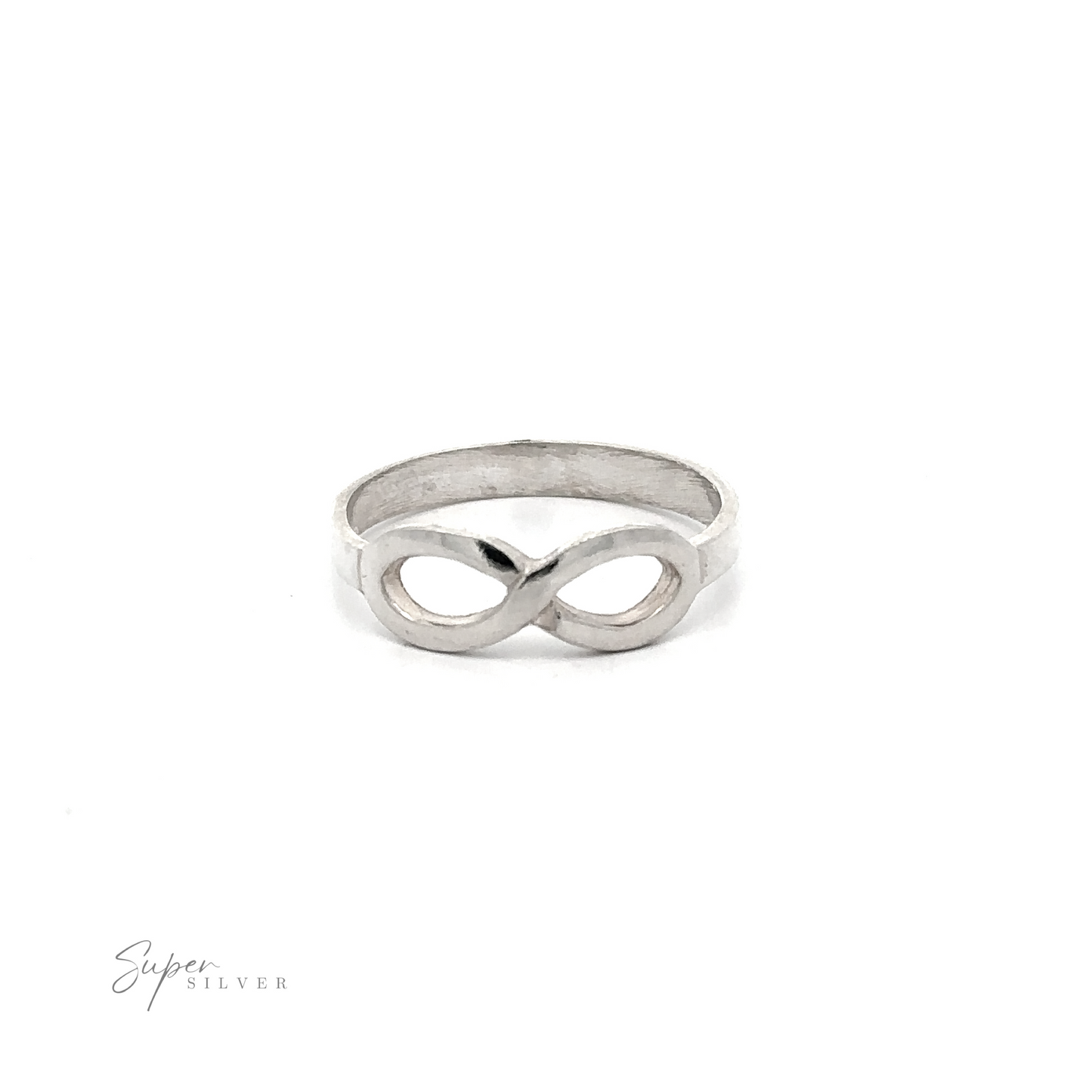 Horizontal Infinity Ring on a white background.