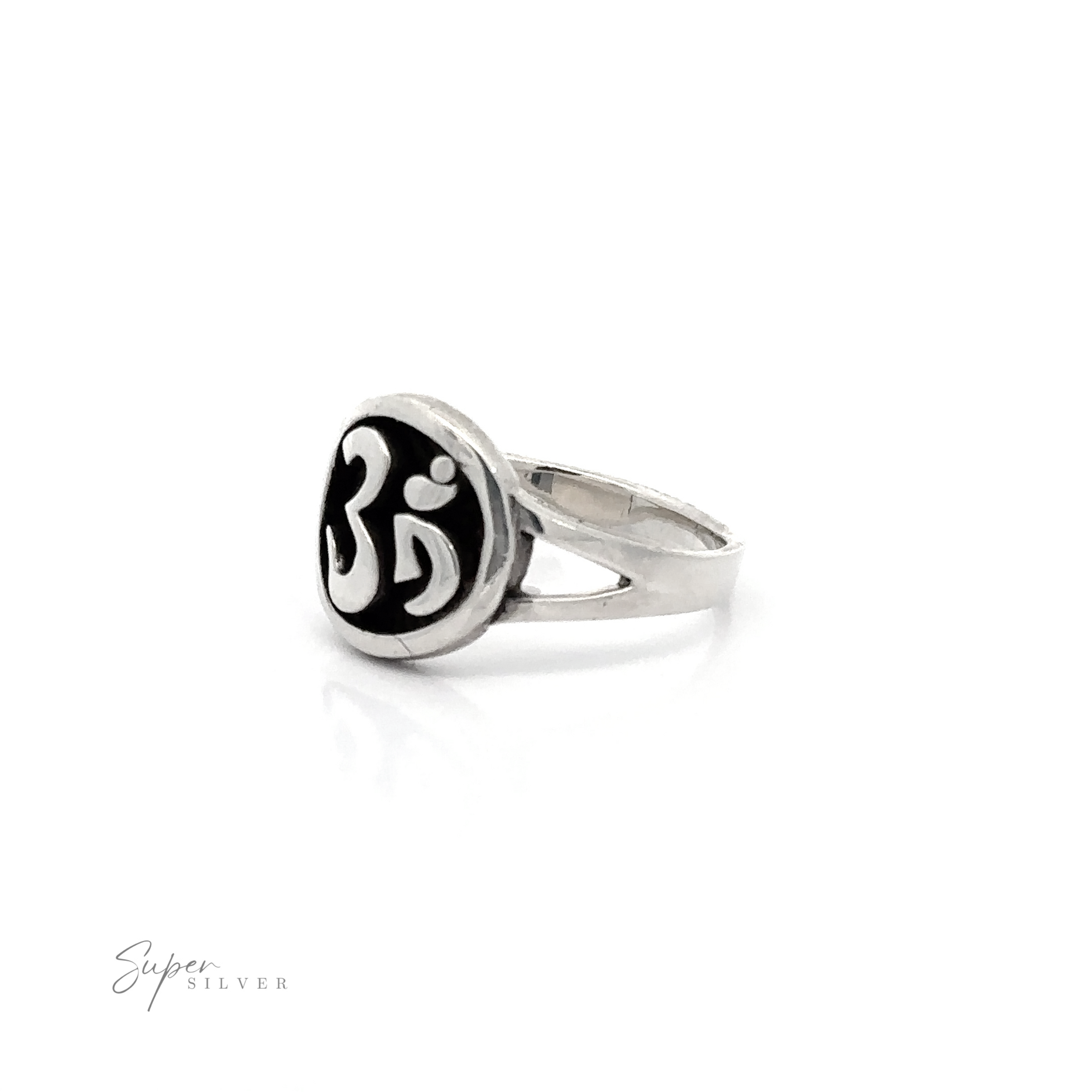 An Om Symbol Ring made of .925 Silver.