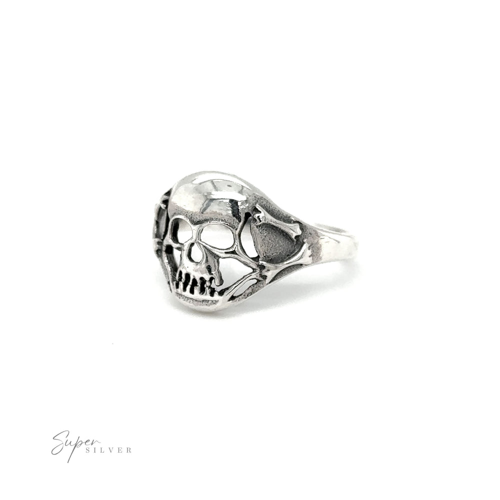 
                  
                    A smaller skull ring on a white background.
                  
                