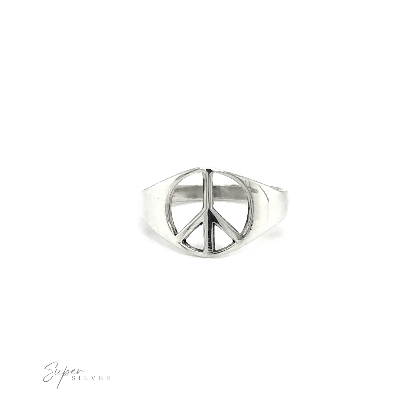 
                  
                    A classic style tapered peace ring, symbolizing unity and harmony.
                  
                