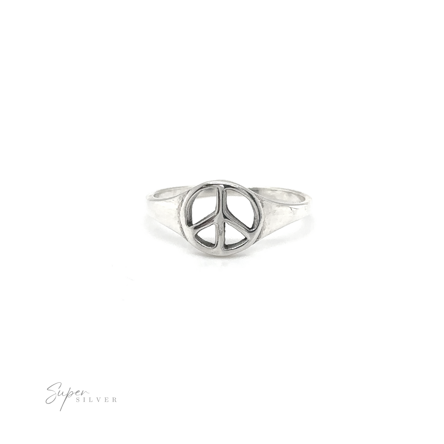 
                  
                    A classic silver Tapered Peace Ring showcasing unity and harmony.
                  
                