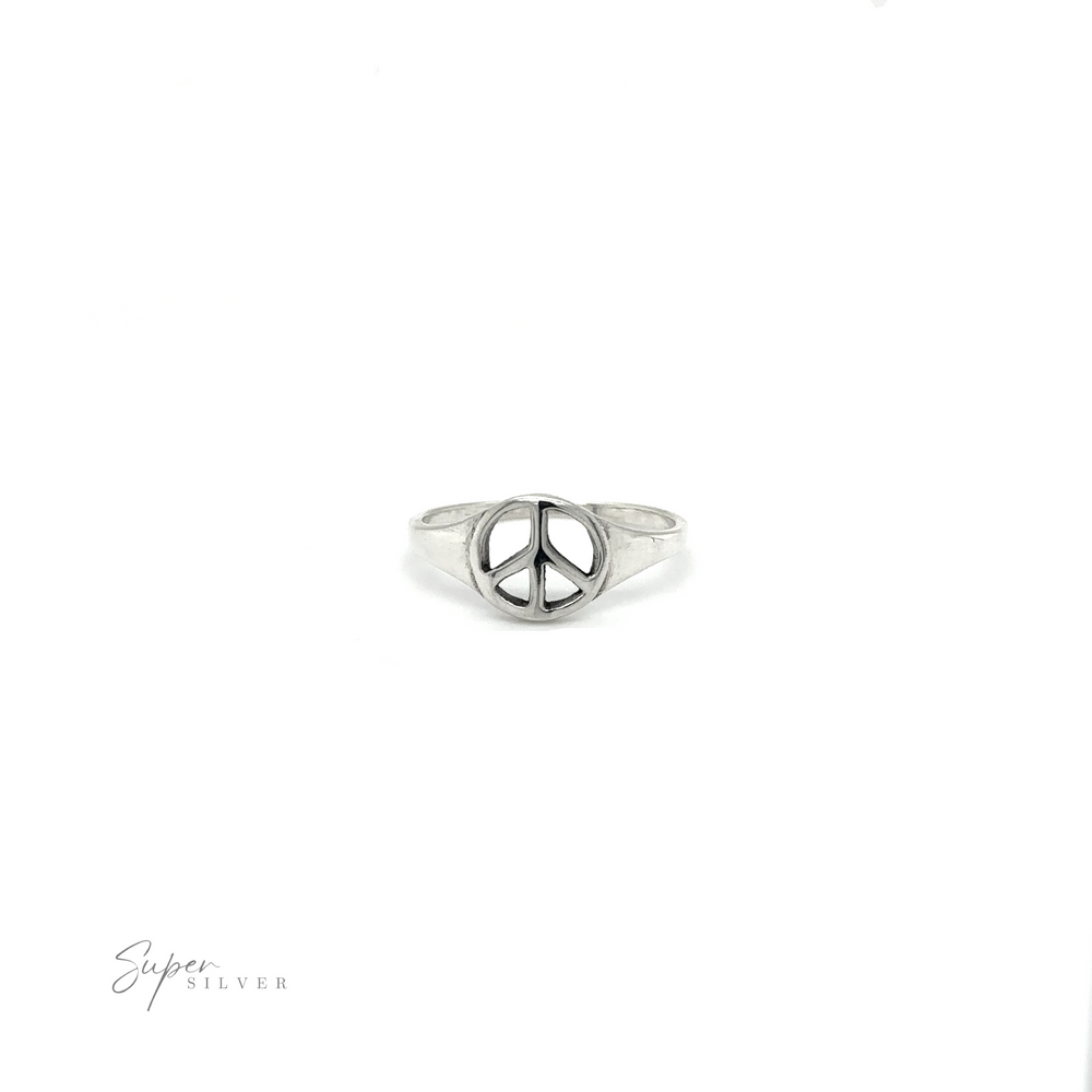 
                  
                    A classic style Tapered Peace Ring adorned with a peaceful unity and harmony symbol.
                  
                