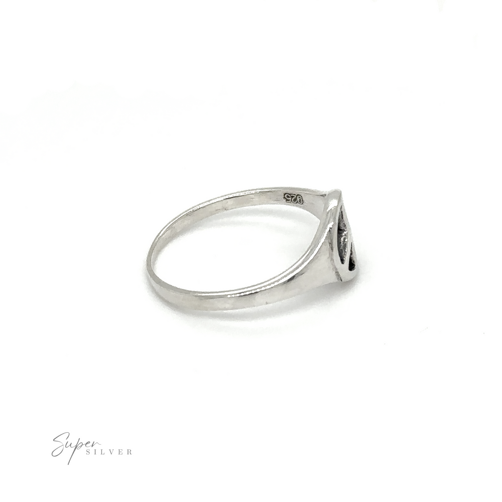 
                  
                    A classic style Tapered Peace Ring, symbolizing unity and harmony, on a pristine white background.
                  
                