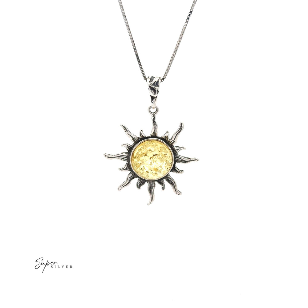 
                  
                    Pendentif Soleil Ambre Radiant
                  
                