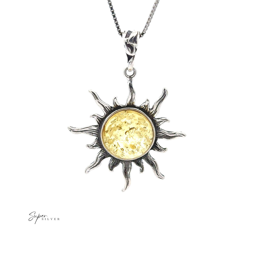 
                  
                    Pendentif Soleil Ambre Radiant
                  
                