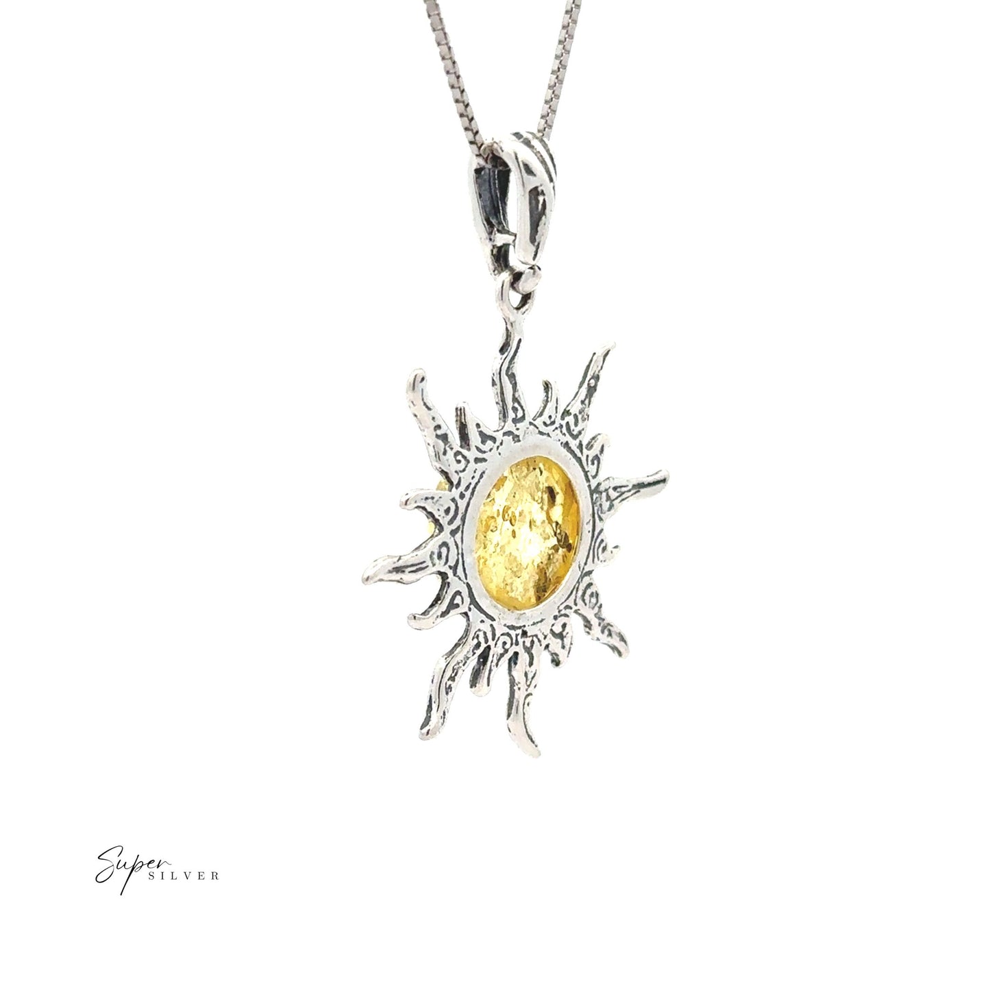 
                  
                    Pendentif Soleil Ambre Radiant
                  
                