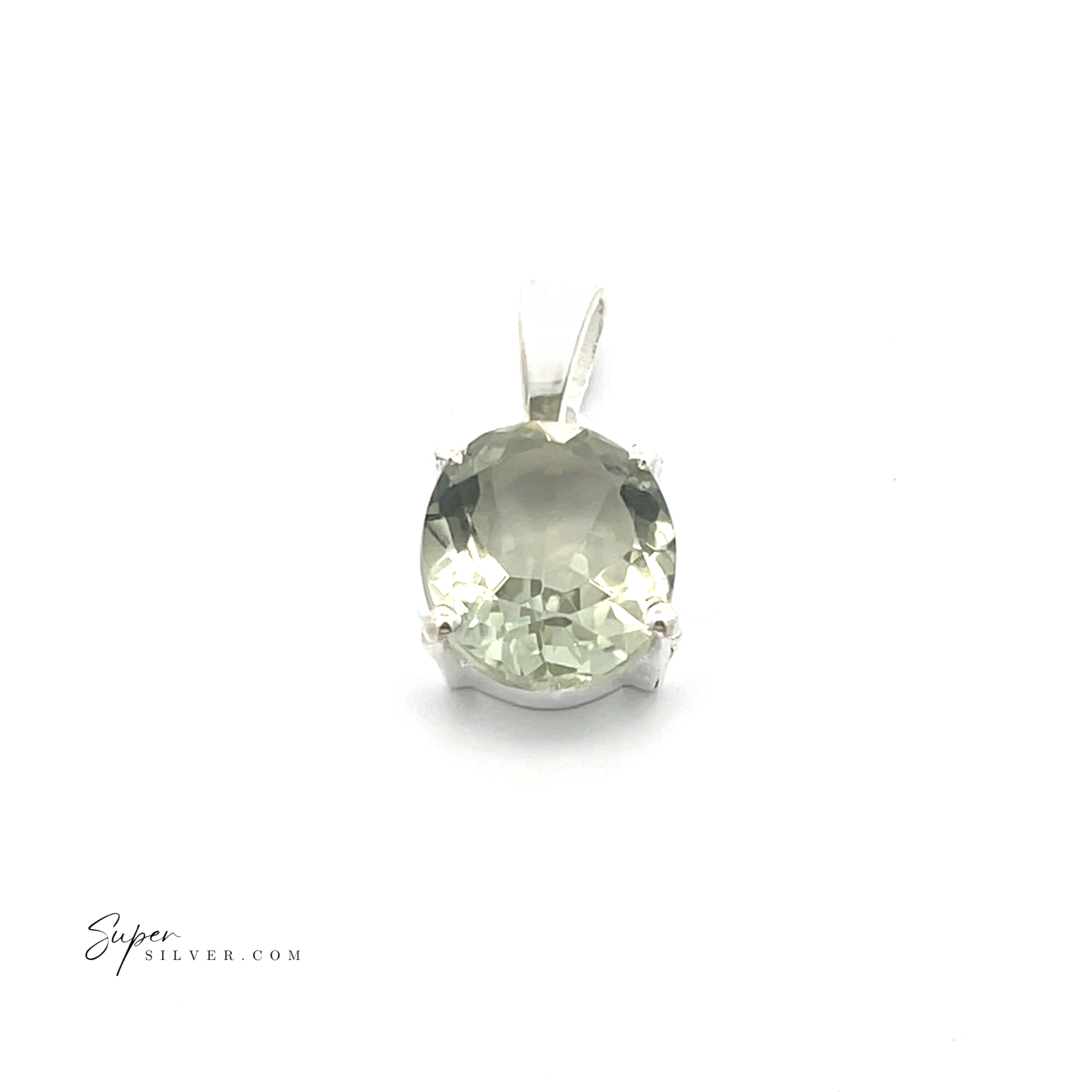 Brilliant Pronged Gemstone Pendant