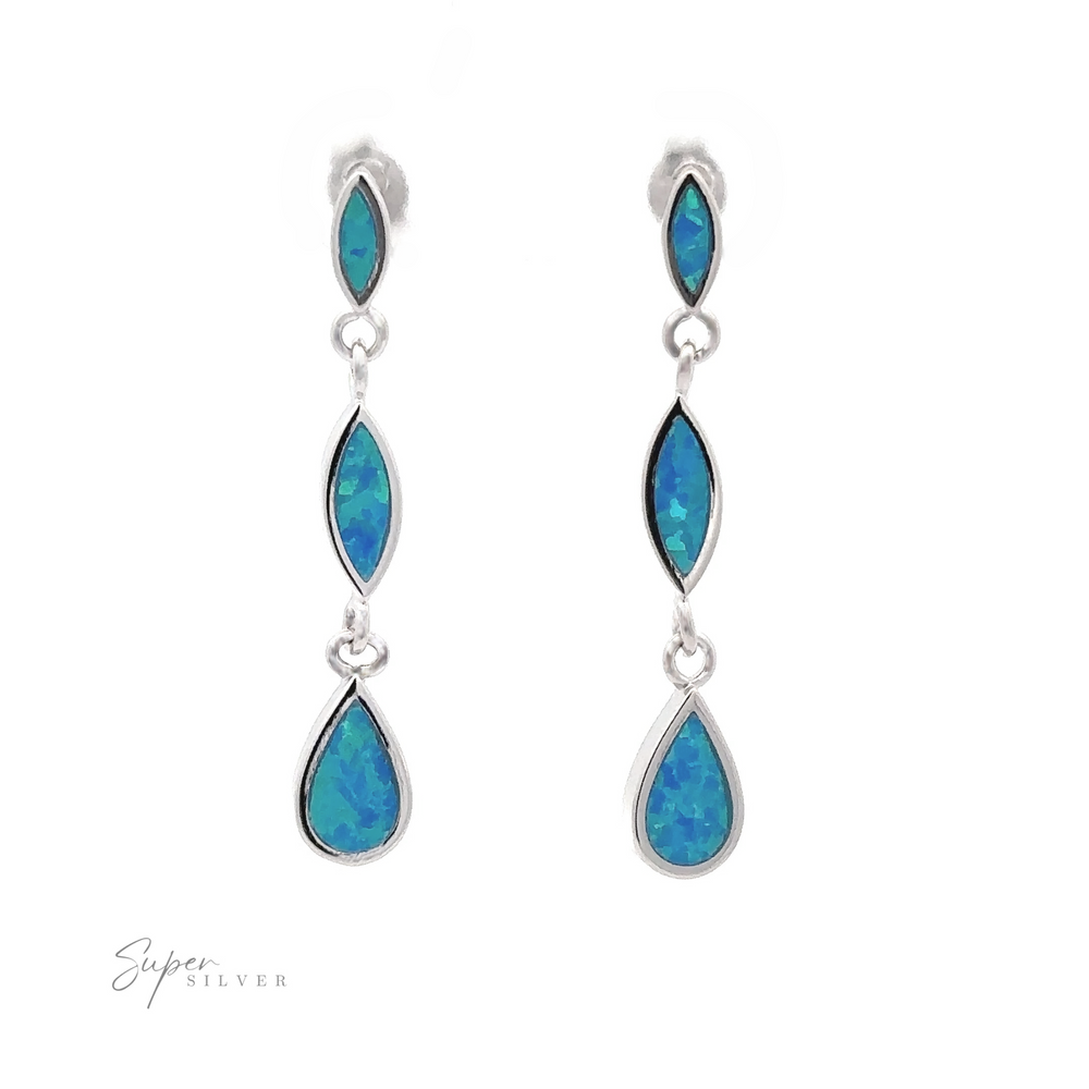 
                  
                    Elegant Lab-Created Opal Earrings
                  
                