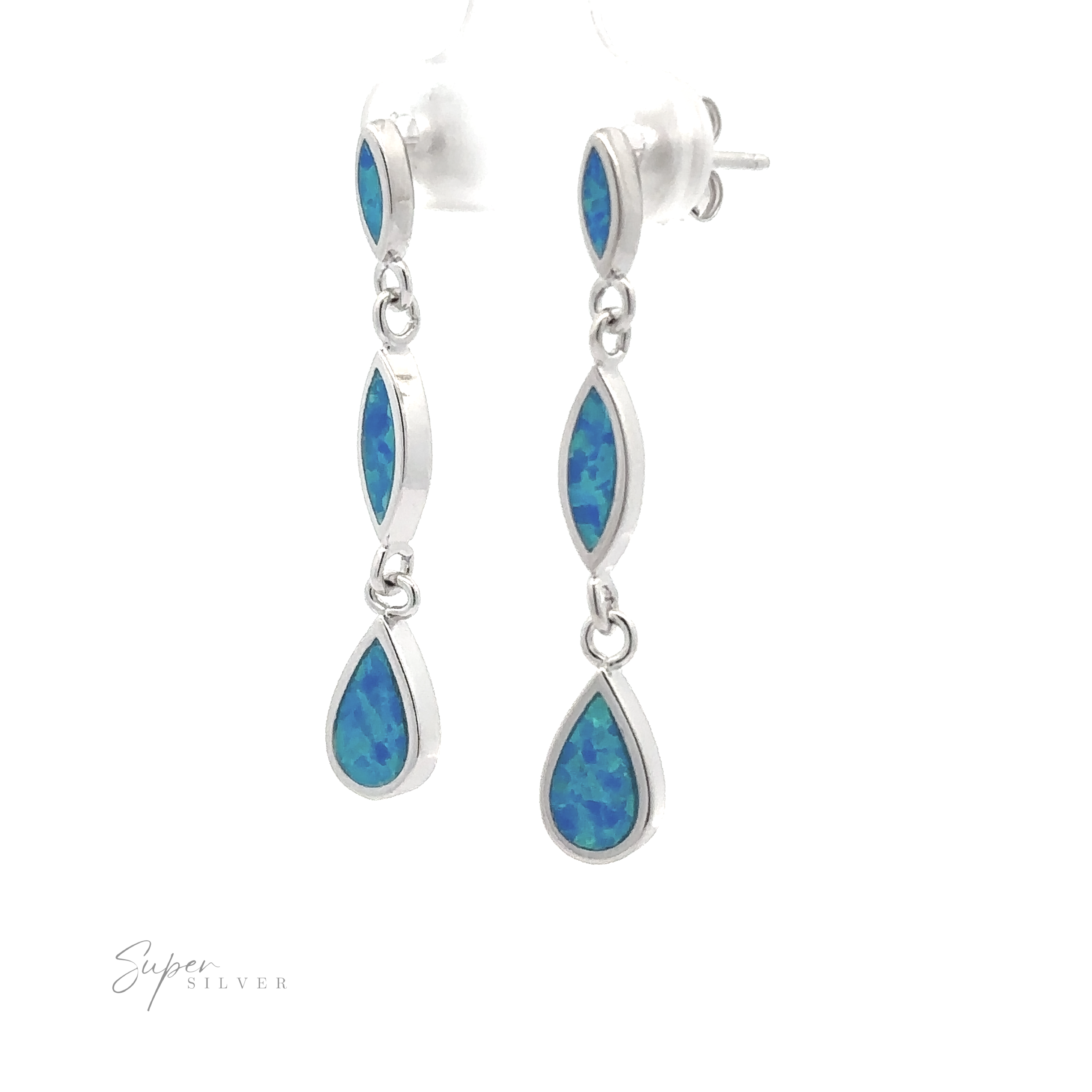 Elegant Earrings with cheapest Opal Stone | Sterling Silver Earrings | Delicate Earrings