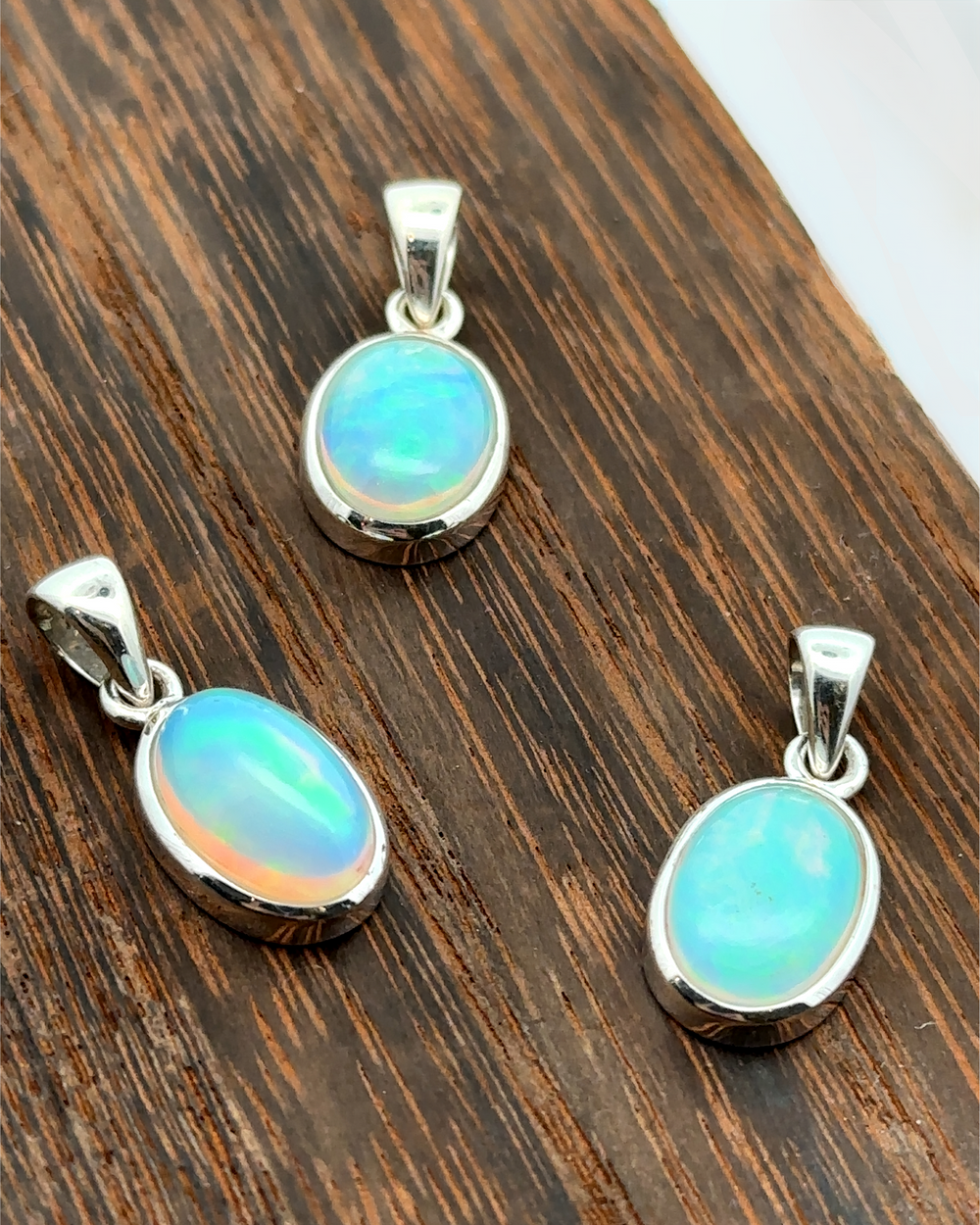 Oval Ethiopian Opal Pendant