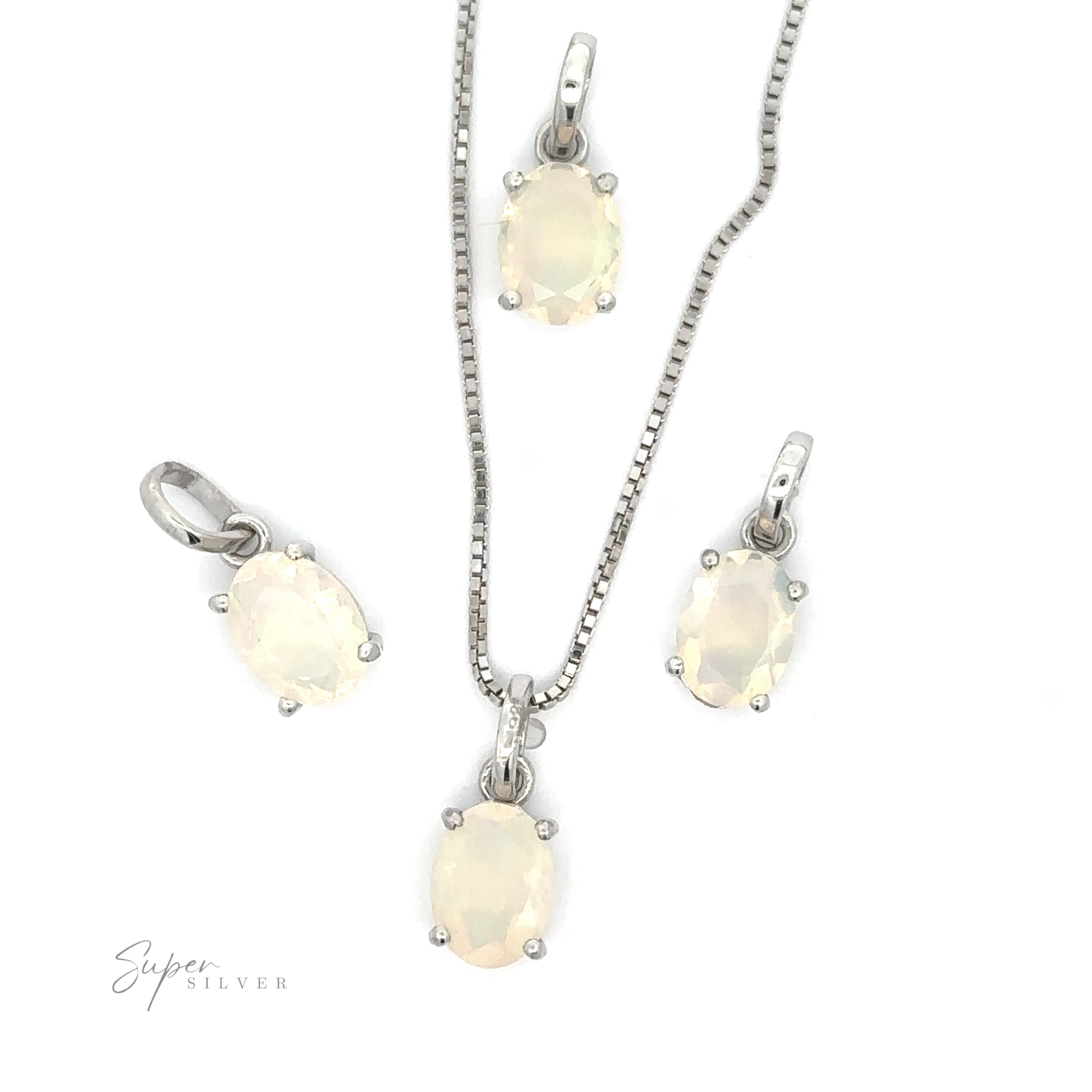 (Emma N 4/26 TERMINADO) Colgante de ópalo etíope con puntas ovaladas