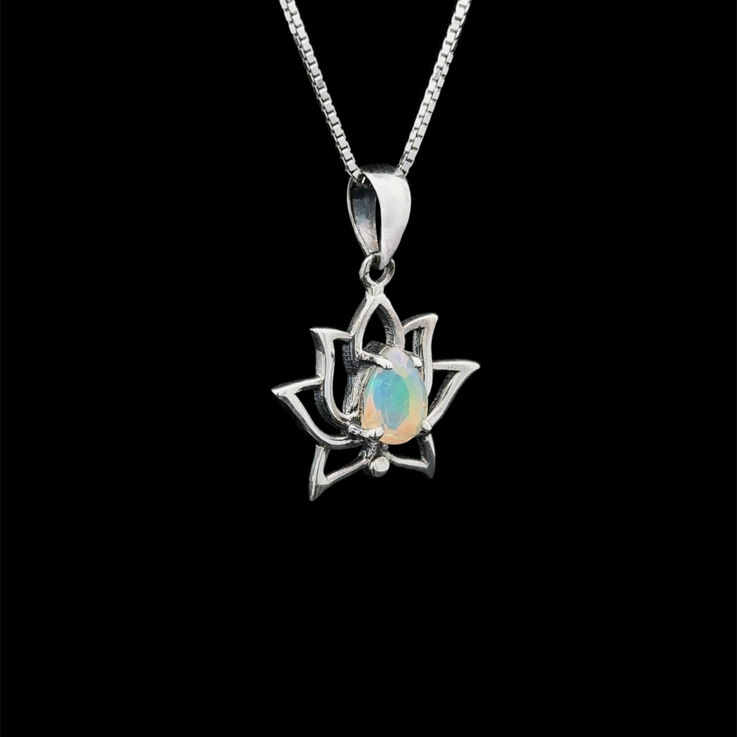 
                  
                    Ethiopian Opal Lotus Pendant
                  
                