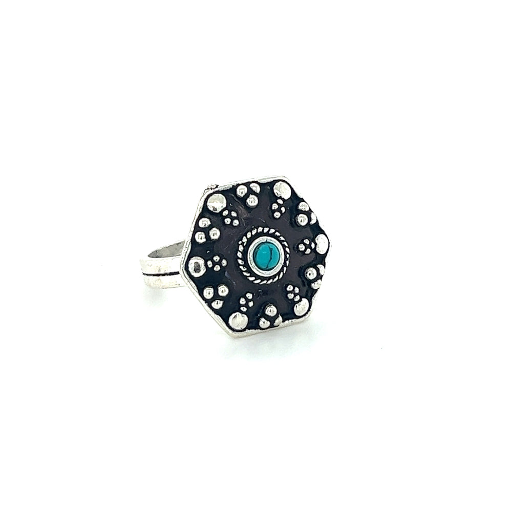 
                  
                    A stunning Tibetan-Style Ring with Small Stones.
                  
                