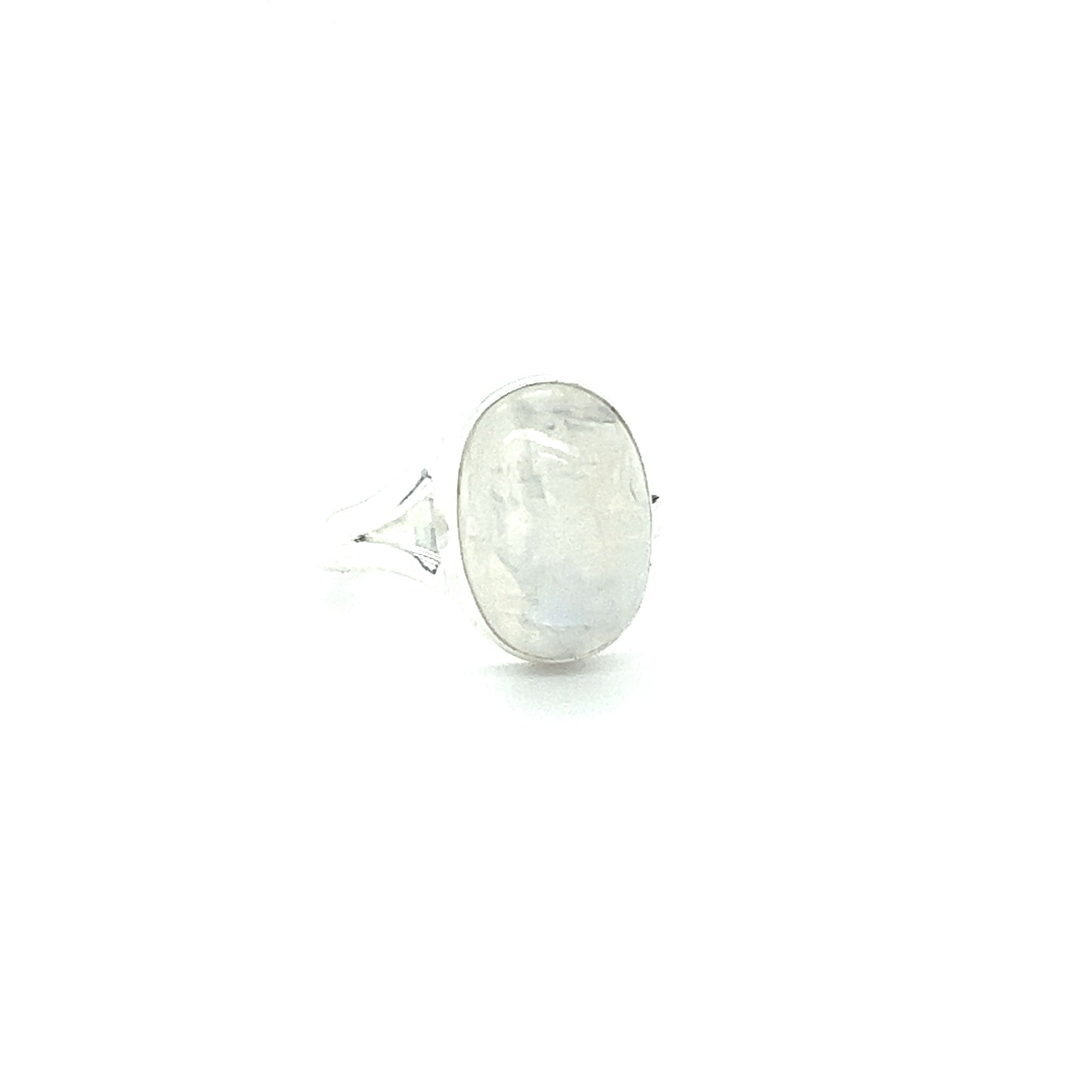 
                  
                    A Super Silver Oval Stone Ring showcasing its natural beauty on a white background.
                  
                