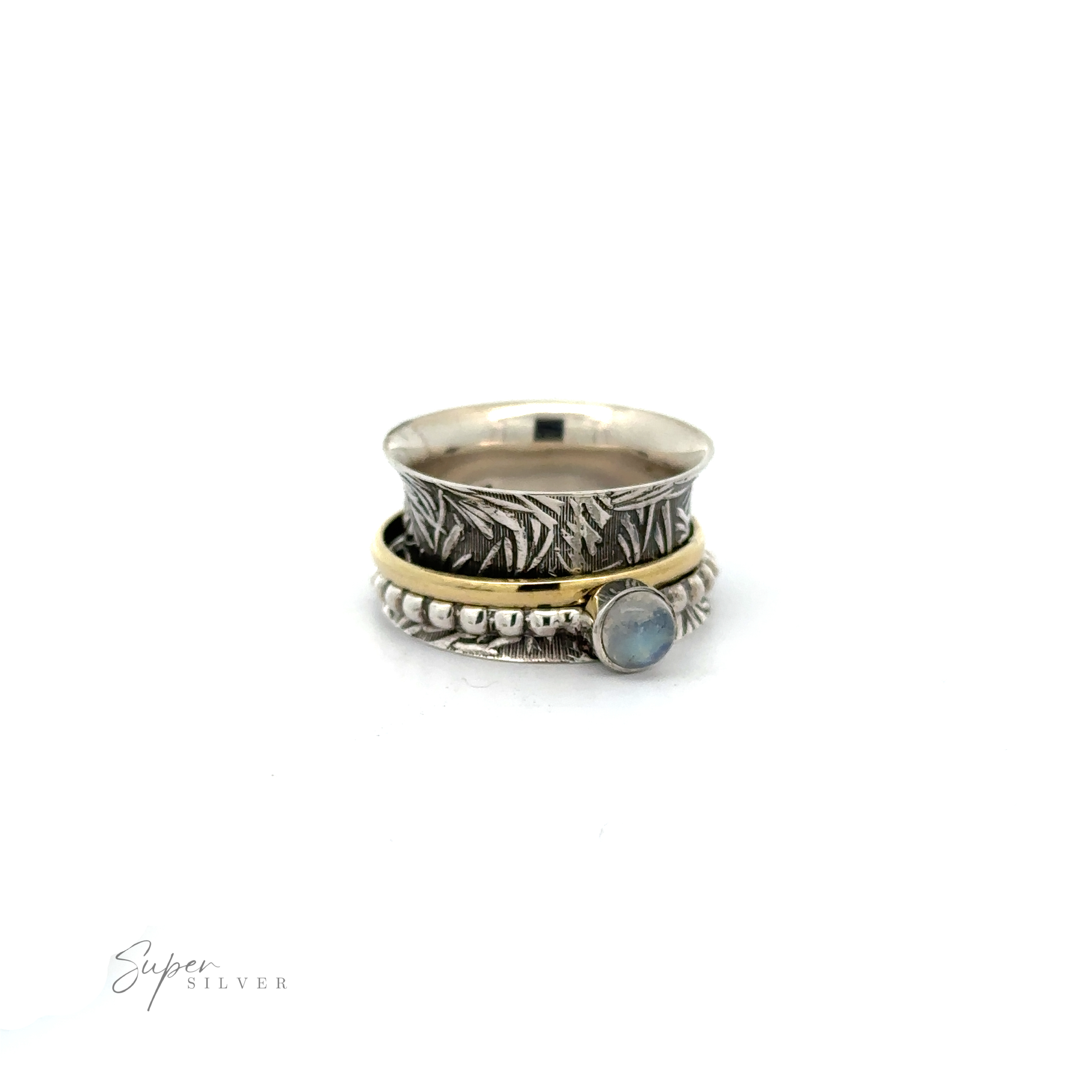 Elevate your lighting experience with our enchanting Bohemian Stone Spinner Ring with Beaded and Gold Detailing. This stunning fixture showcases numerous dazzling crystals that reflect and refract light, creating a captivating display in any dining area or room.