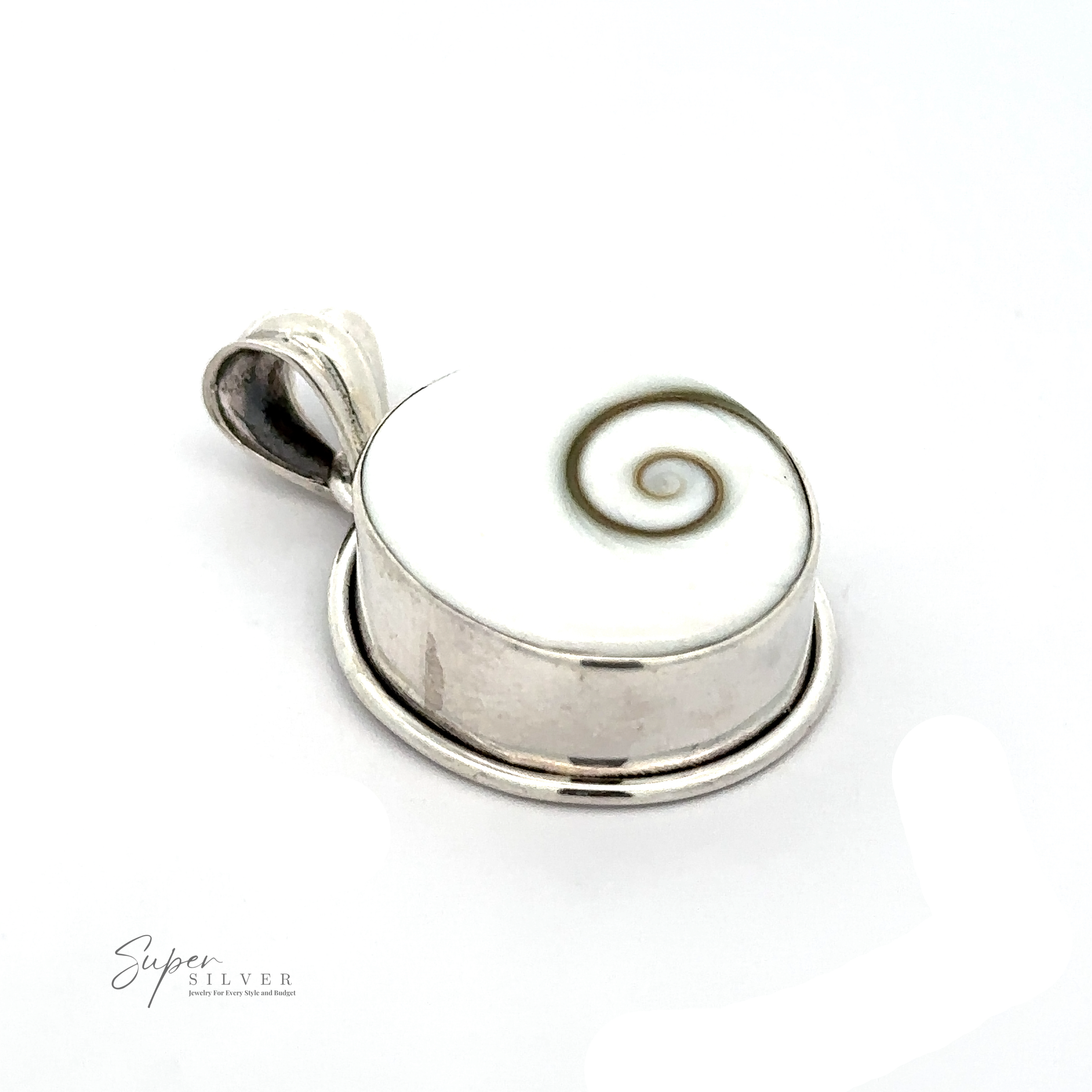 The sentence already contains the given product name "Shiva Shell Pendant." Therefore, no replacement is necessary. The sentence remains:

"A silver pendant with a spiral design, this Shiva Shell Pendant captures the essence of bohemian jewelry, making it a perfect ocean lover accessory.