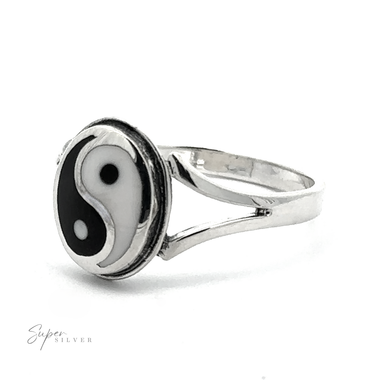 
                  
                    The Simple Inlaid Yin-Yang Ring is a sterling silver piece with a minimalist design, featuring a narrow band and an oval-shaped face adorned with a black and white yin-yang symbol, making it perfect for those who appreciate understated elegance.
                  
                