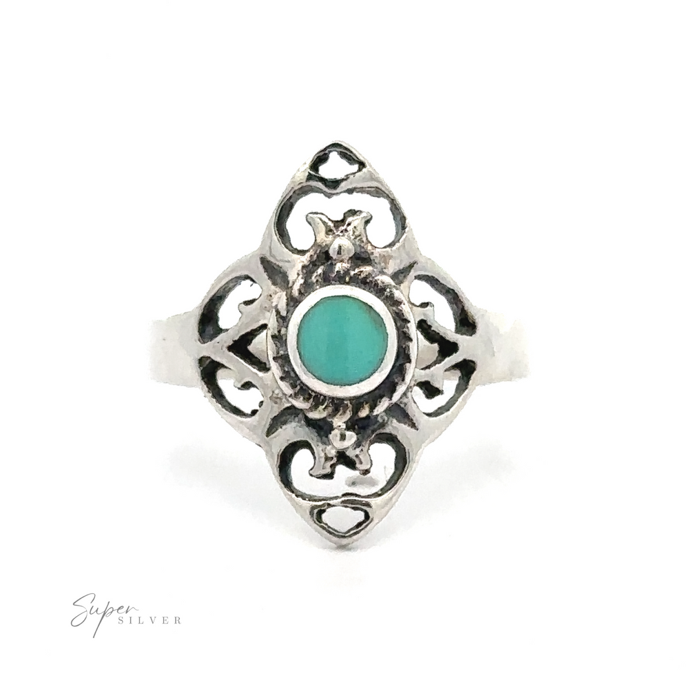 
                  
                    A Filigree Inlaid Stone Ring, inspired by the Victorian era.
                  
                