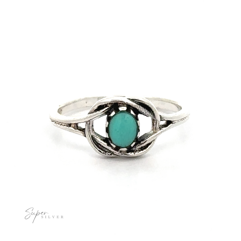 
                  
                    A Delicate Knot Ring with Oval Stone, perfect for adding a boho vibe to your look.
                  
                
