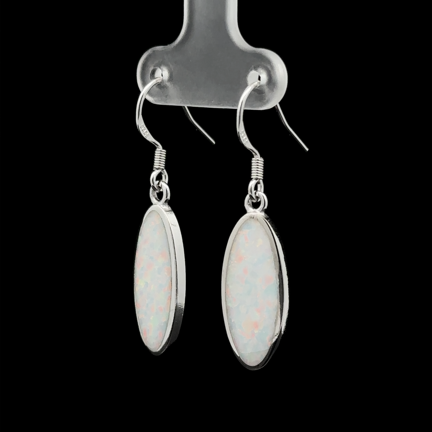 
                  
                    Simple Oval Lab-Created Opal Earrings
                  
                