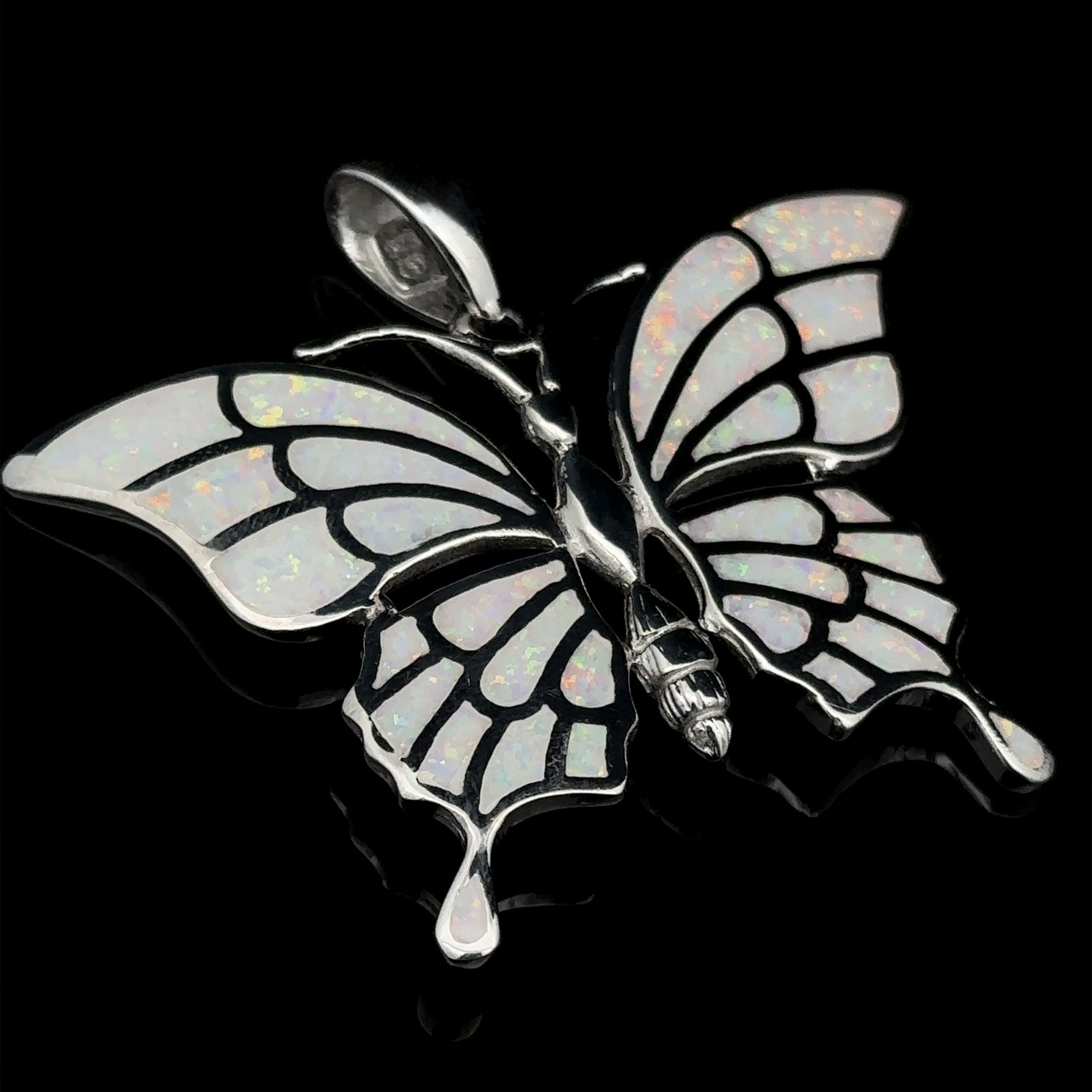 
                  
                    Statement Lab-Created Opal Butterfly Pendant
                  
                