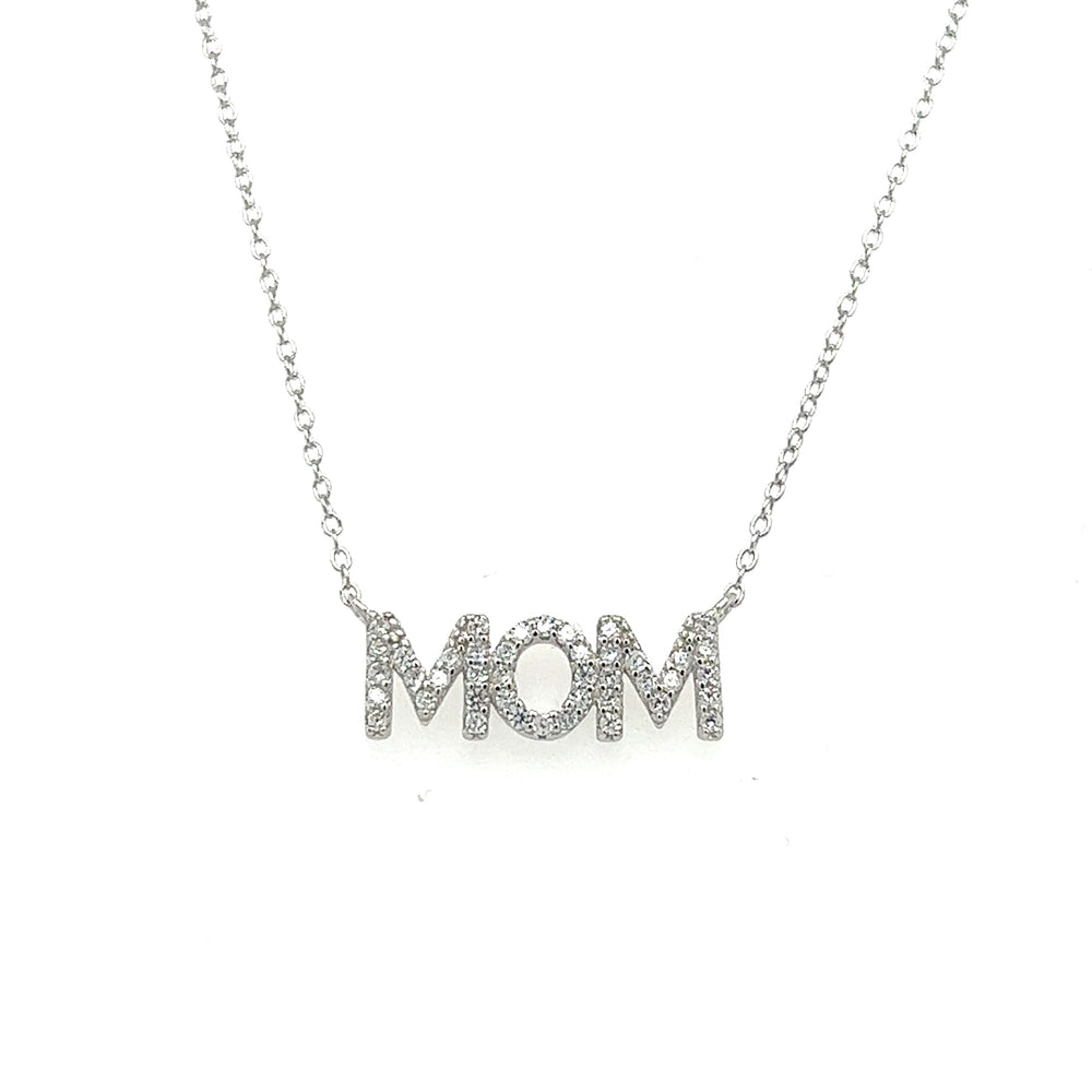
                  
                    This Super Silver mom and mama necklace features a charming pendant with cubic zirconia stones.
                  
                