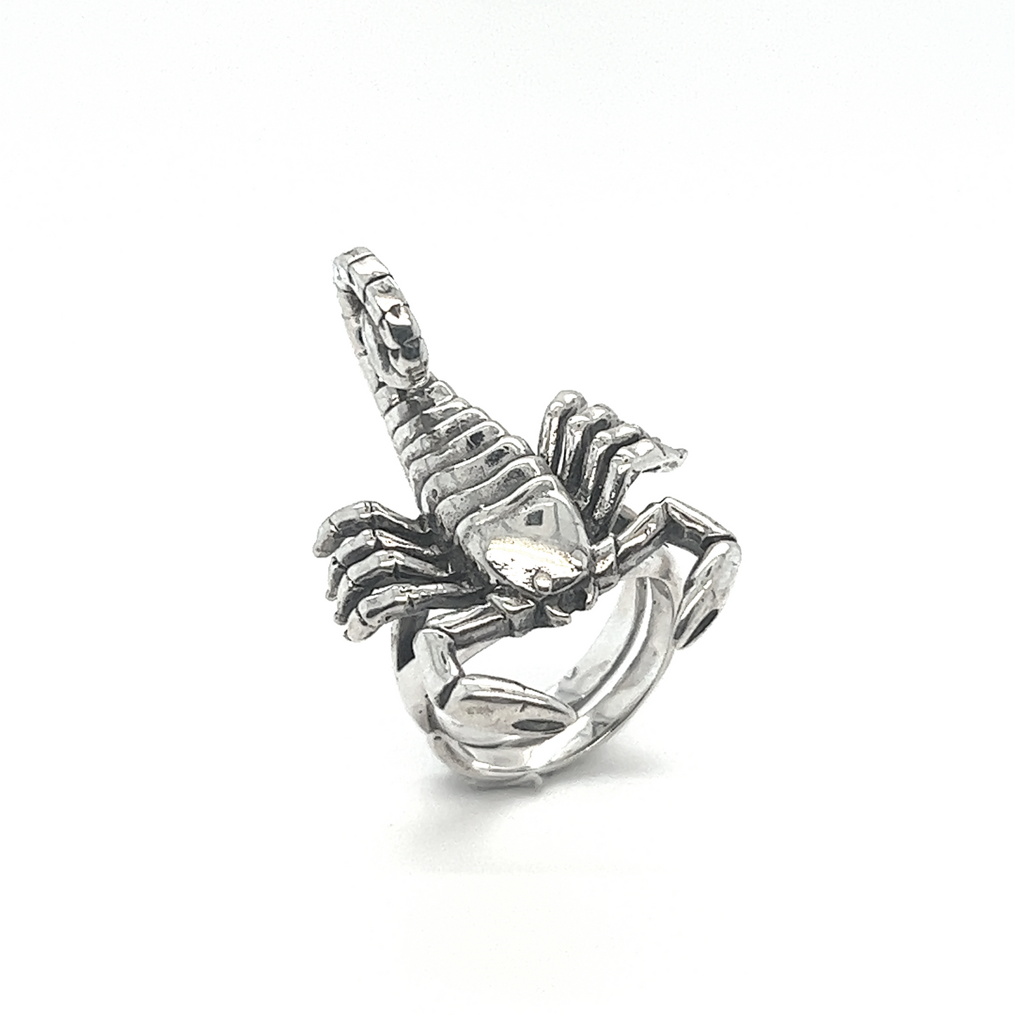 
                  
                    A sterling silver Statement Scorpion Ring.
                  
                