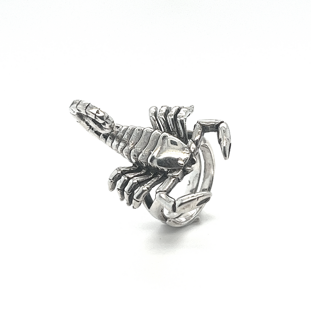 
                  
                    A Statement Scorpion Ring on a white background.
                  
                